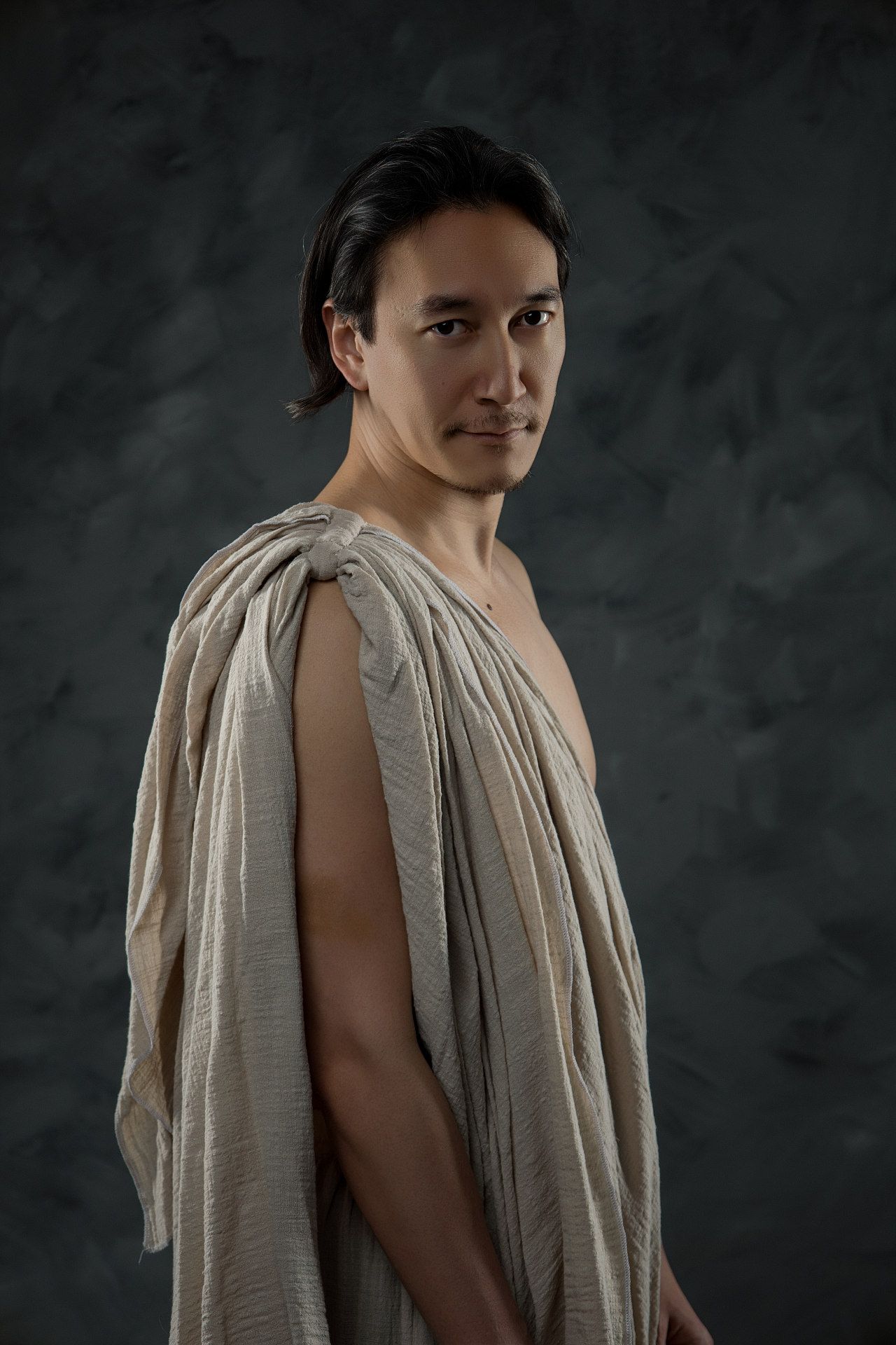 Transform into a legendary thinker: Professional studio photoshoot in Athens with authentic ancient Greek robes.