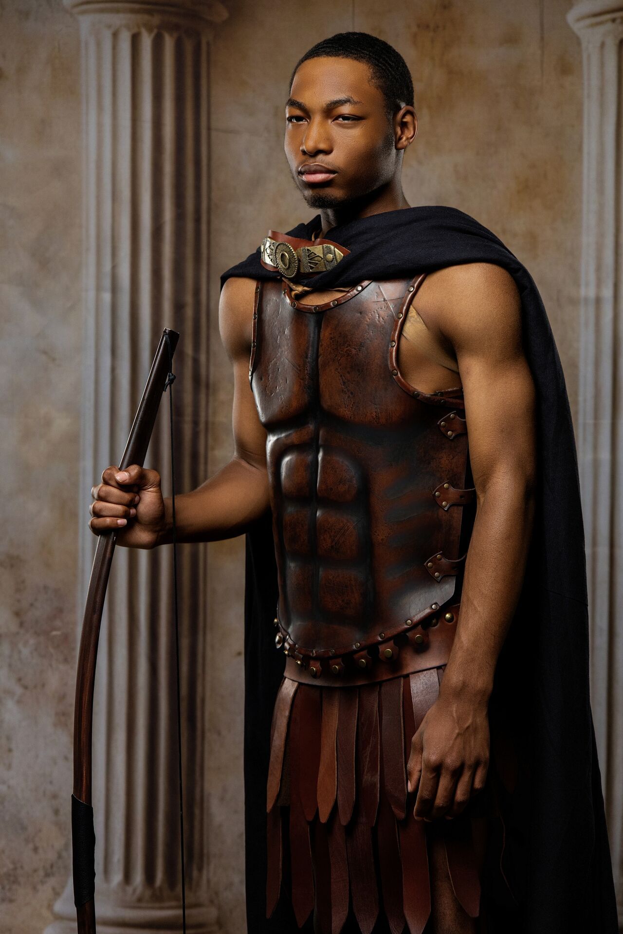 Epic Ares warrior portrait in Athens inspired by Greek mythology, ancient heroes and cinematic GreekClick photography.