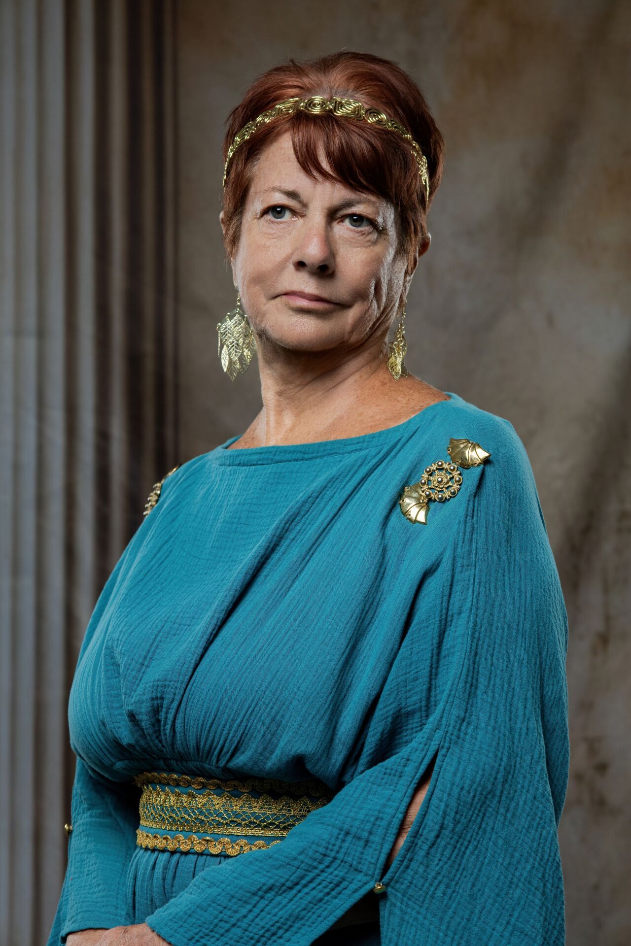 Hera Ancient Greece experience in Athens with goddess costumes, royal details and professional GreekClick portraits.