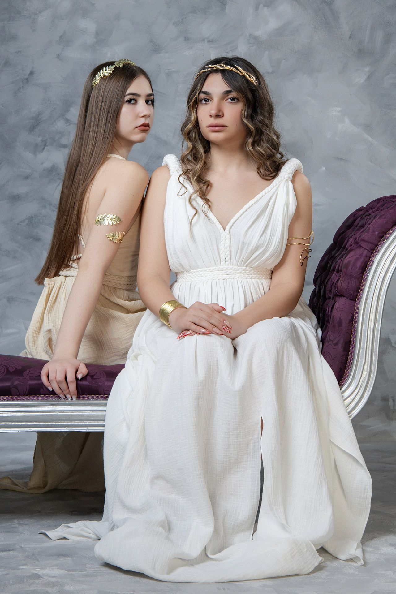 Authentic ancient Greek style for teens: Get your picture with professional lighting and handcrafted props.