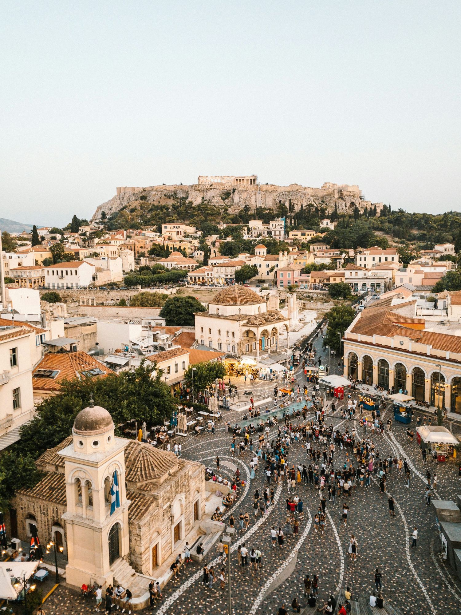 Located in the heart of historic Athens, Monastiraki is famous for its vibrant markets, souvenir shops, handmade crafts, antiques, and tradi