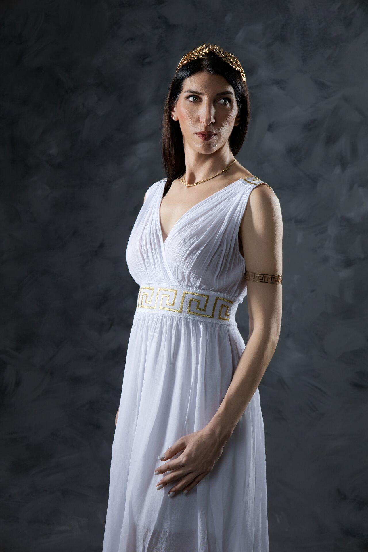A magical experience for kids who visit Athens: Get your picture taken as a young Spartan or a little goddess.