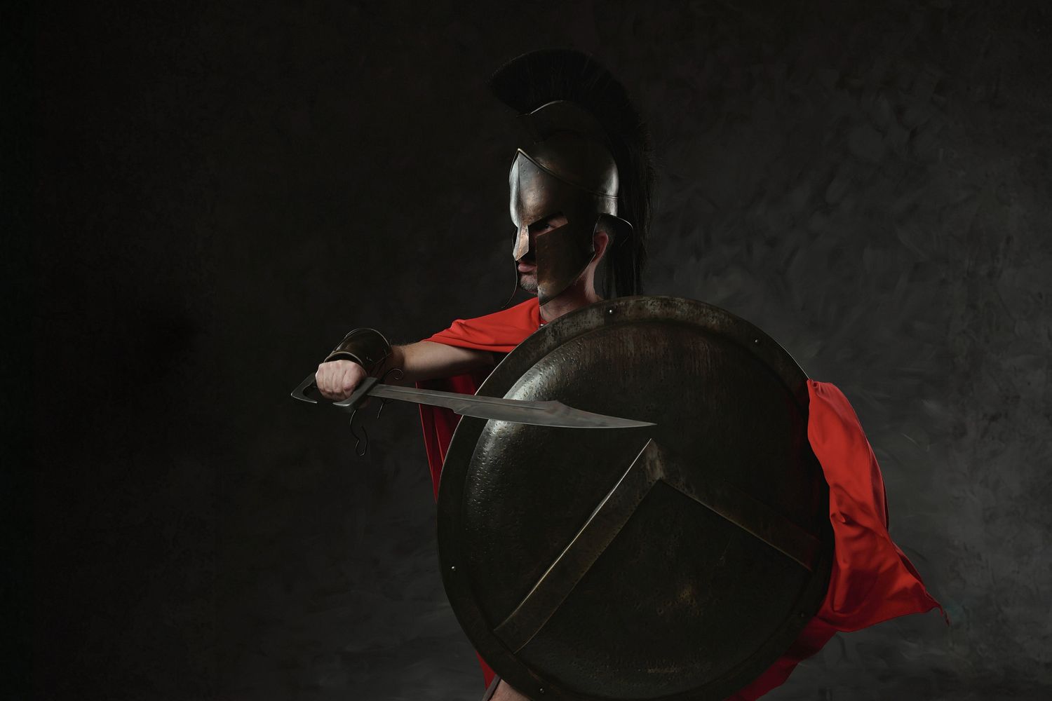 Spartan warrior photoshoot in Athens with Ancient armor, heroic styling and cinematic GreekClick portraits.