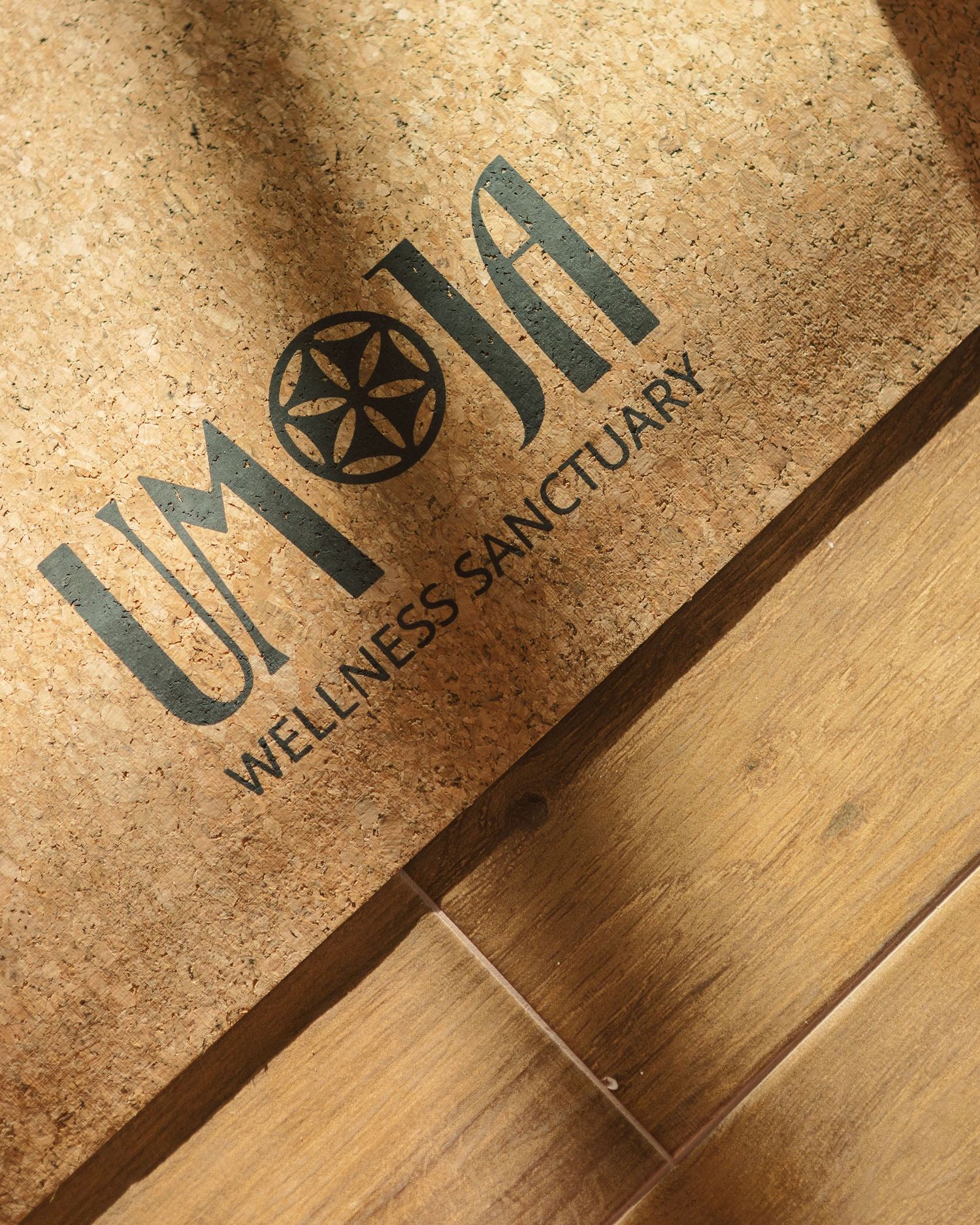 Interior design detail showing sustainable branding materials, architectural and commercial photography by Naezi Eyes.