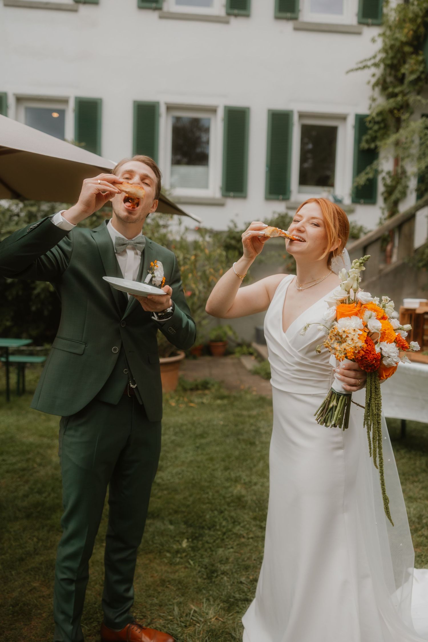 Hochzeit mit Pizza Buffet