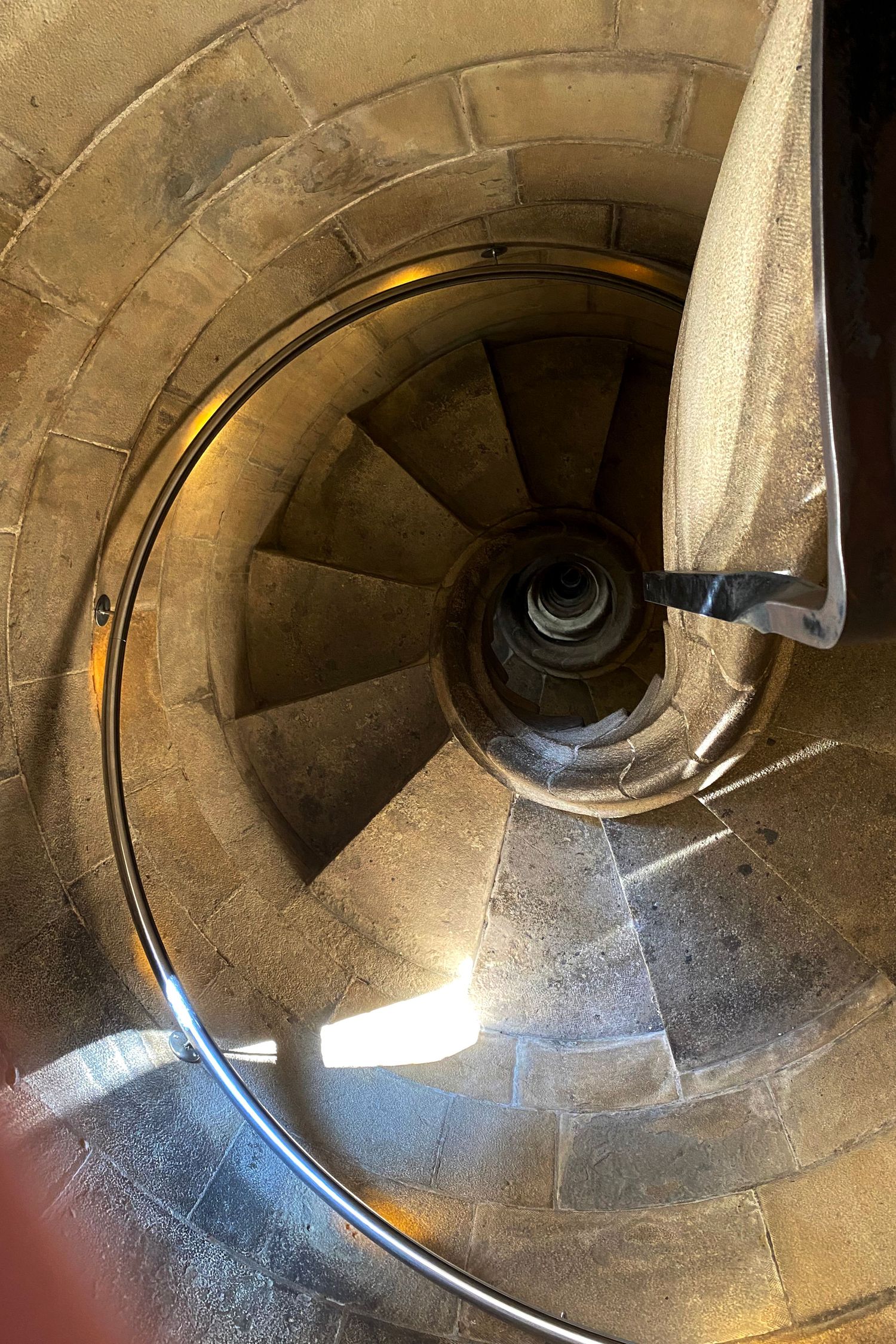 Portrait of circular stairs, Segrada Familia, Barcelona