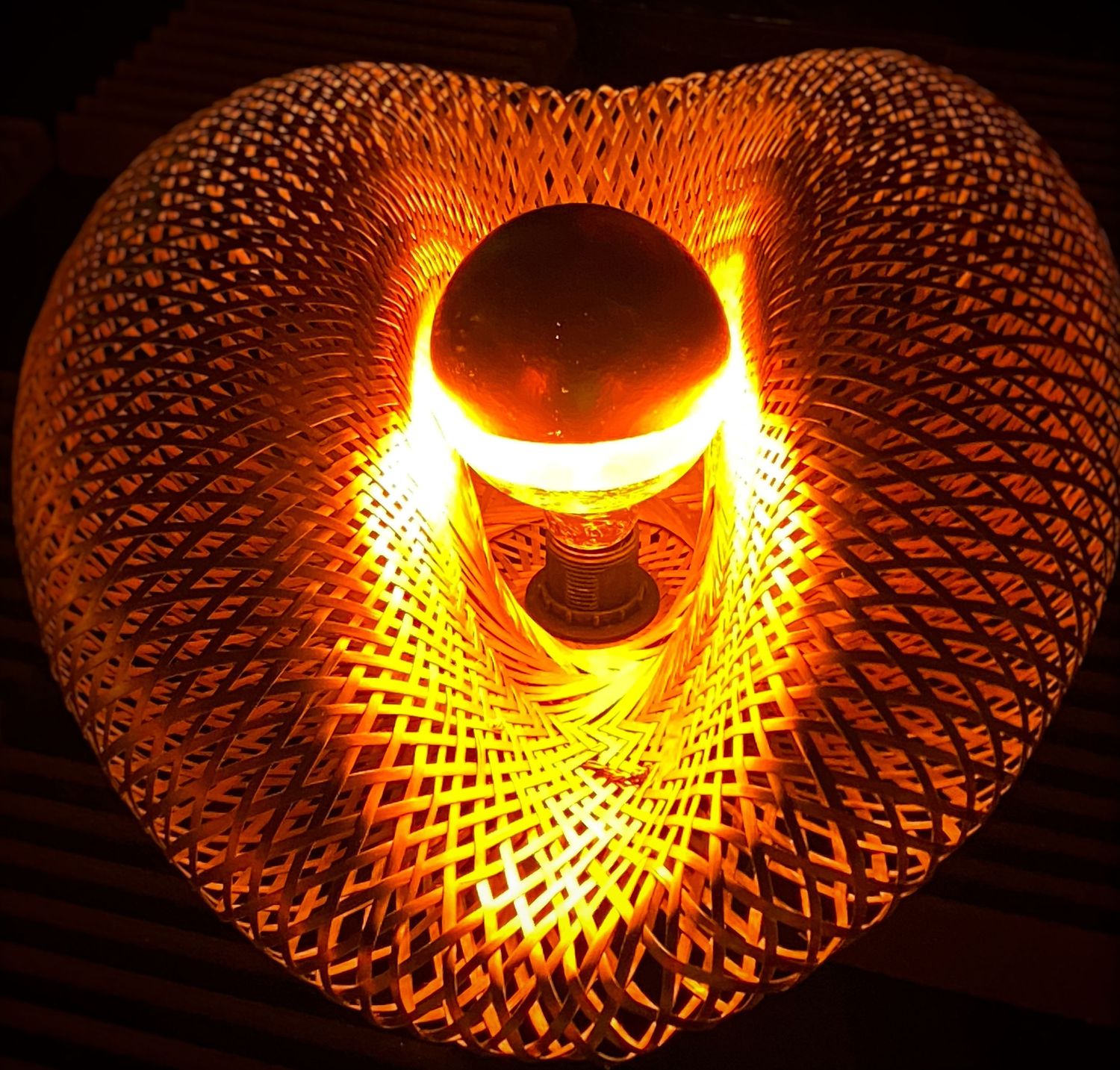 Light fixture in random bar in Lisbon, Portugal