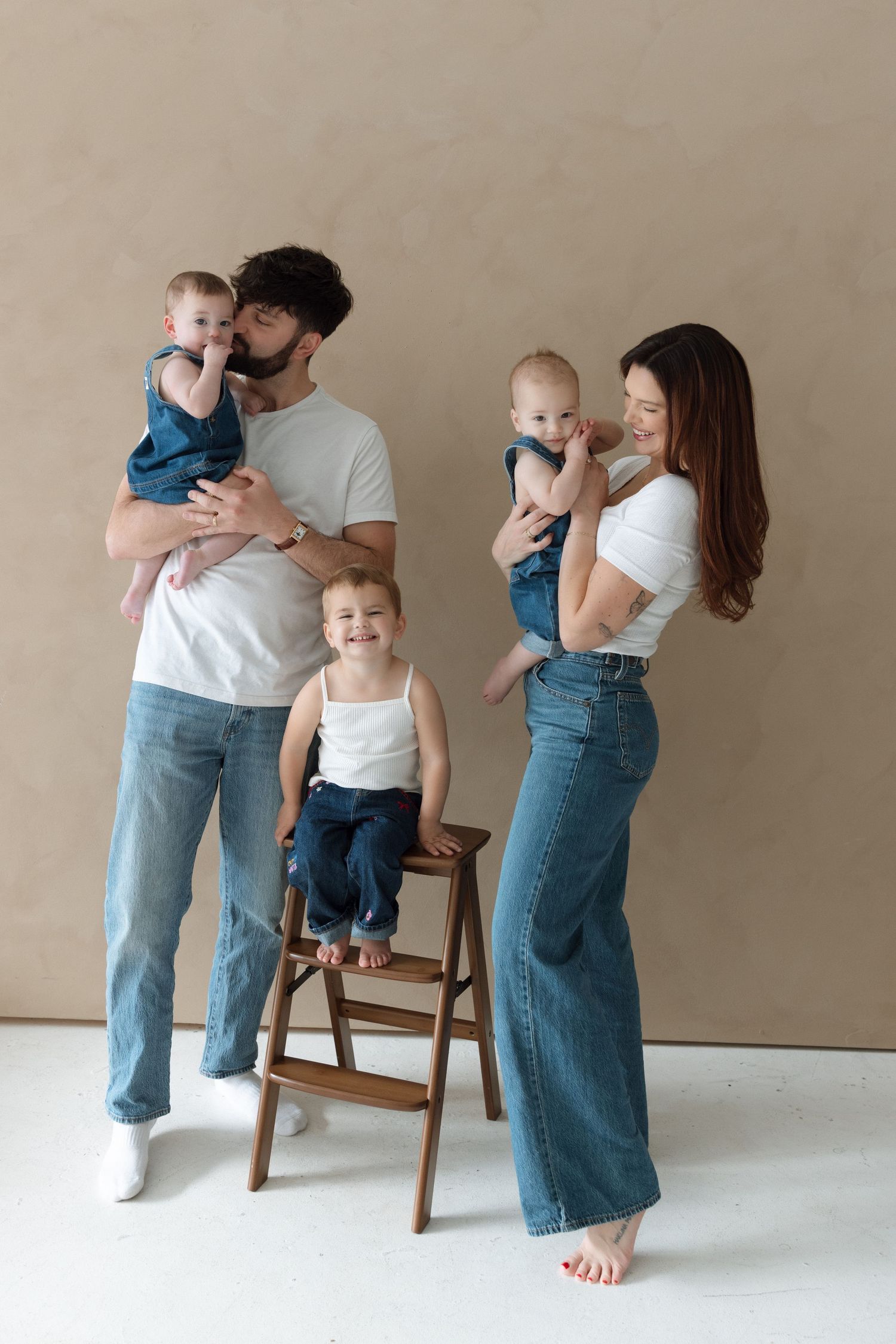 A studio portrait of a tulsa oklahoma family by an oklahoma photographer