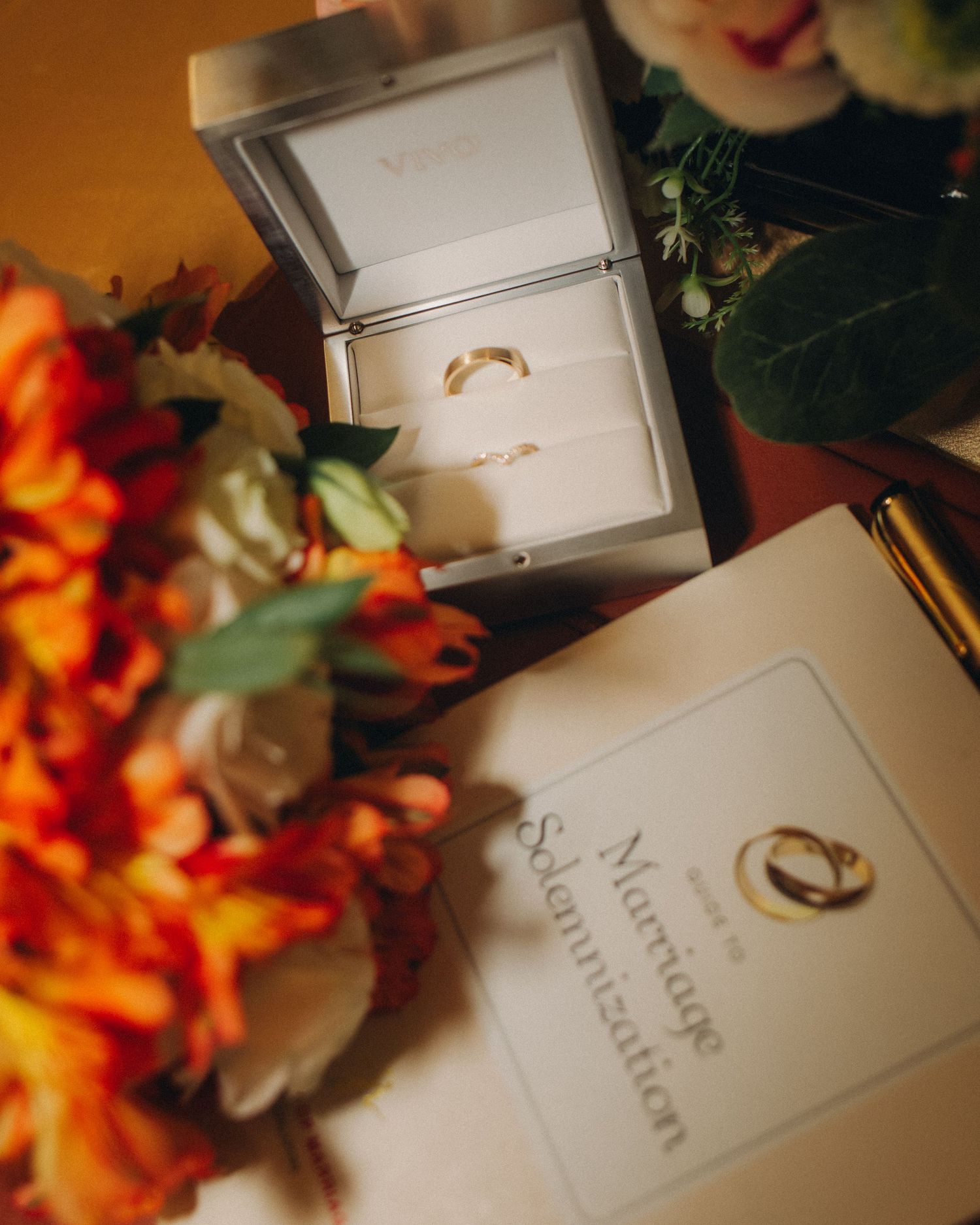 ficus room solemnisation couple exchanging rings