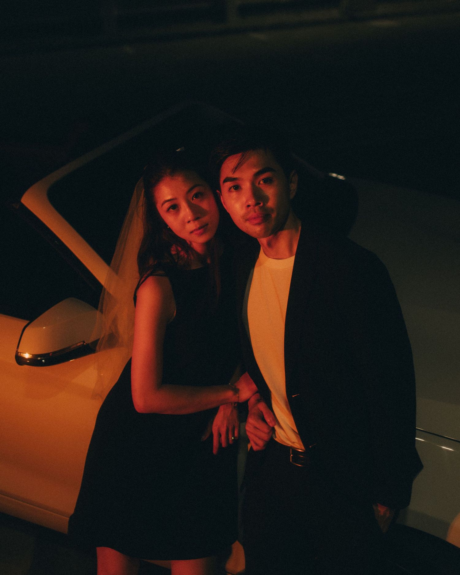 night engagement photography singapore couple