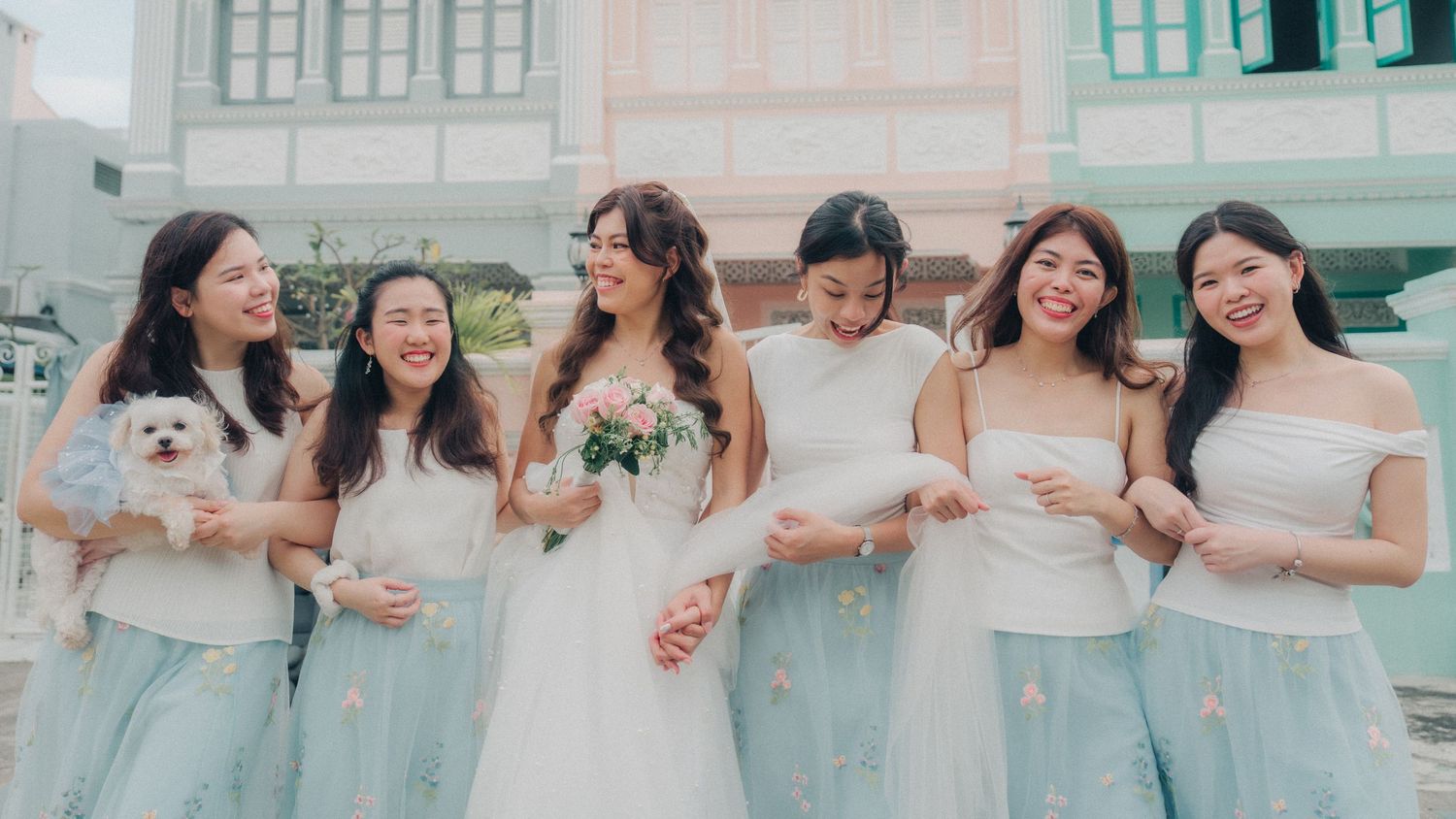 actual day wedding photography singapore couple
