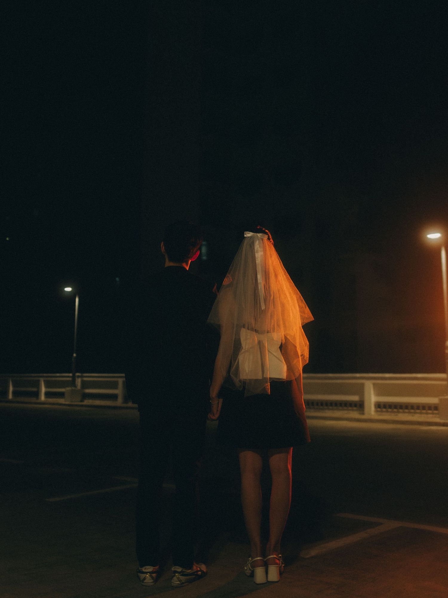 cinematic night couple photos singapore