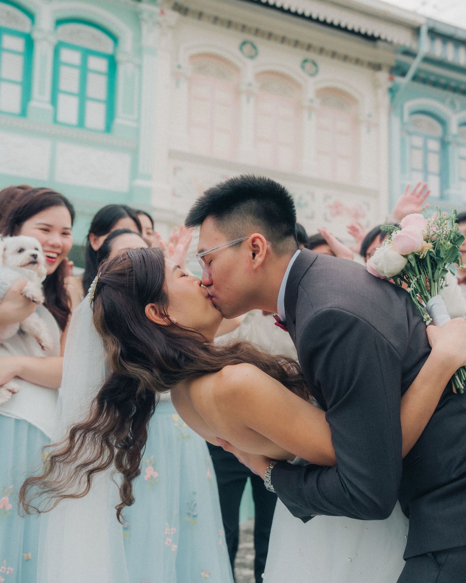 actual day wedding photography singapore couple