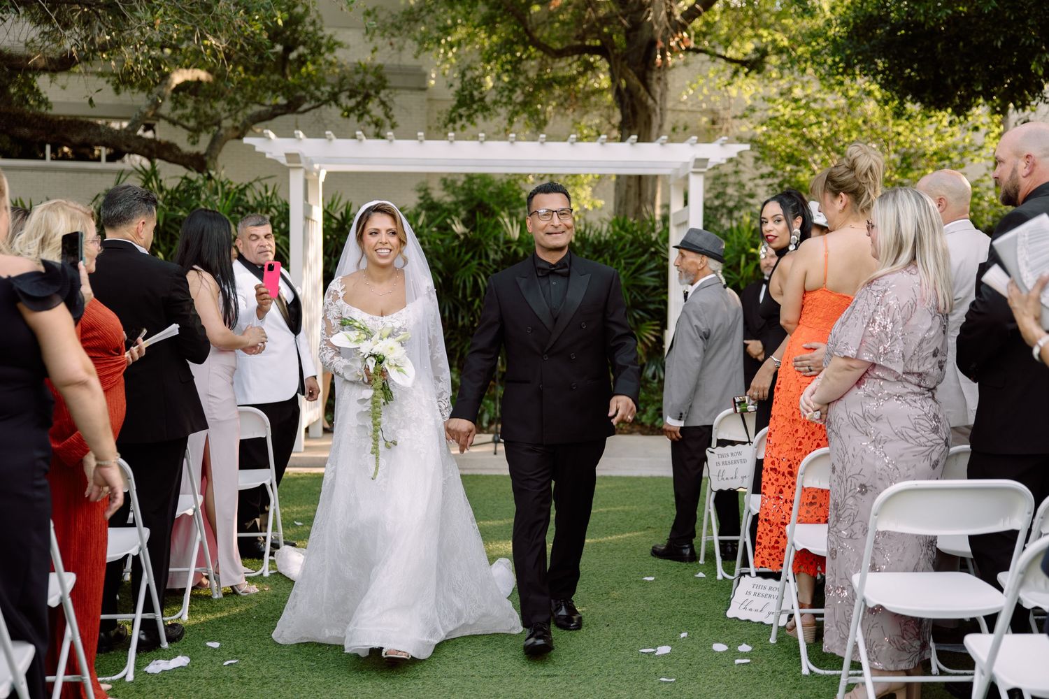 Wedding Ceremony at Tampa Garden Club, Florida, captured by Grand Photo by Karyna Oliinyk