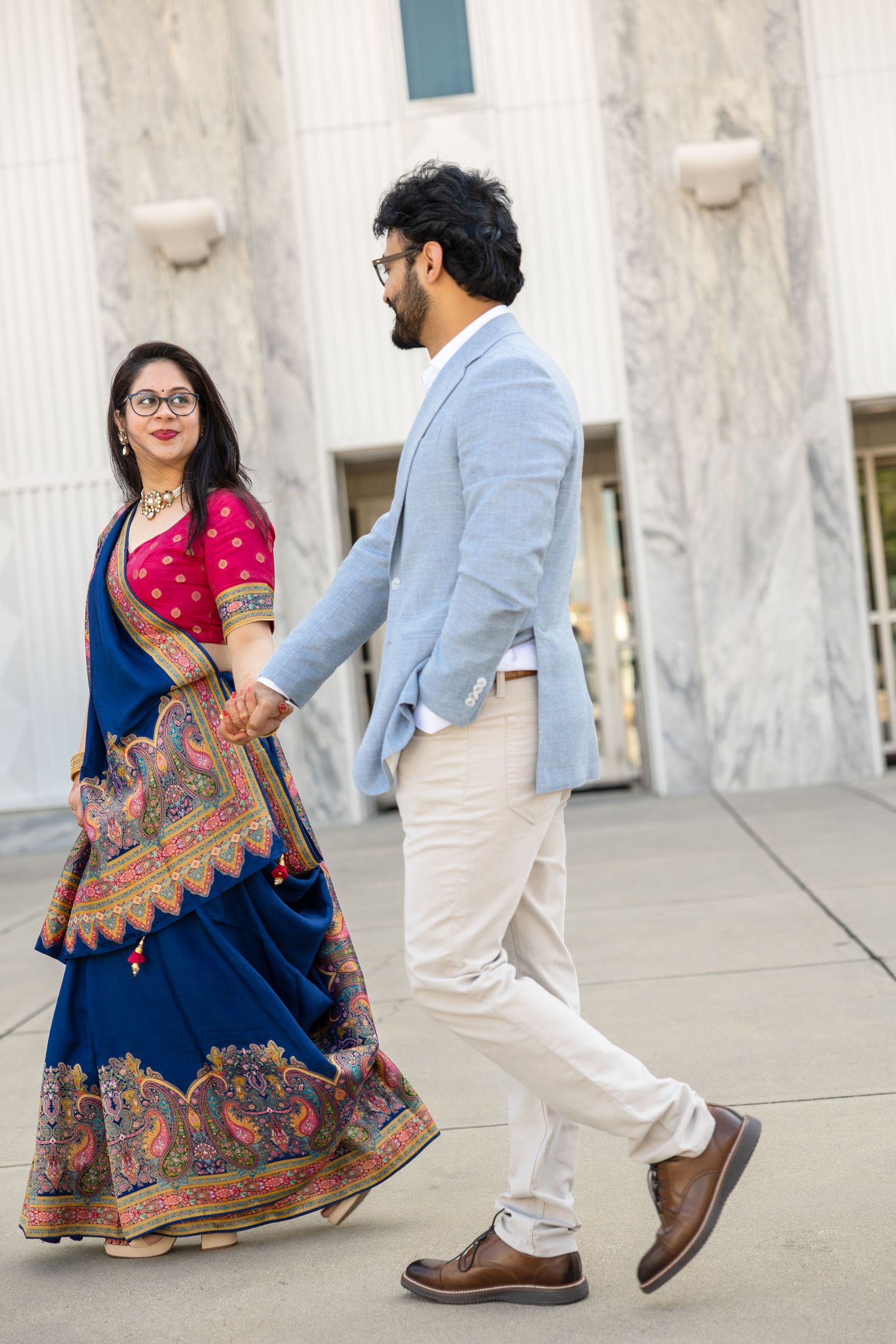Indian couple wedding ceremony at Hillsborough County Courthouse Tampa, Florida, captured by Grand Photo by Karyna Oliinyk