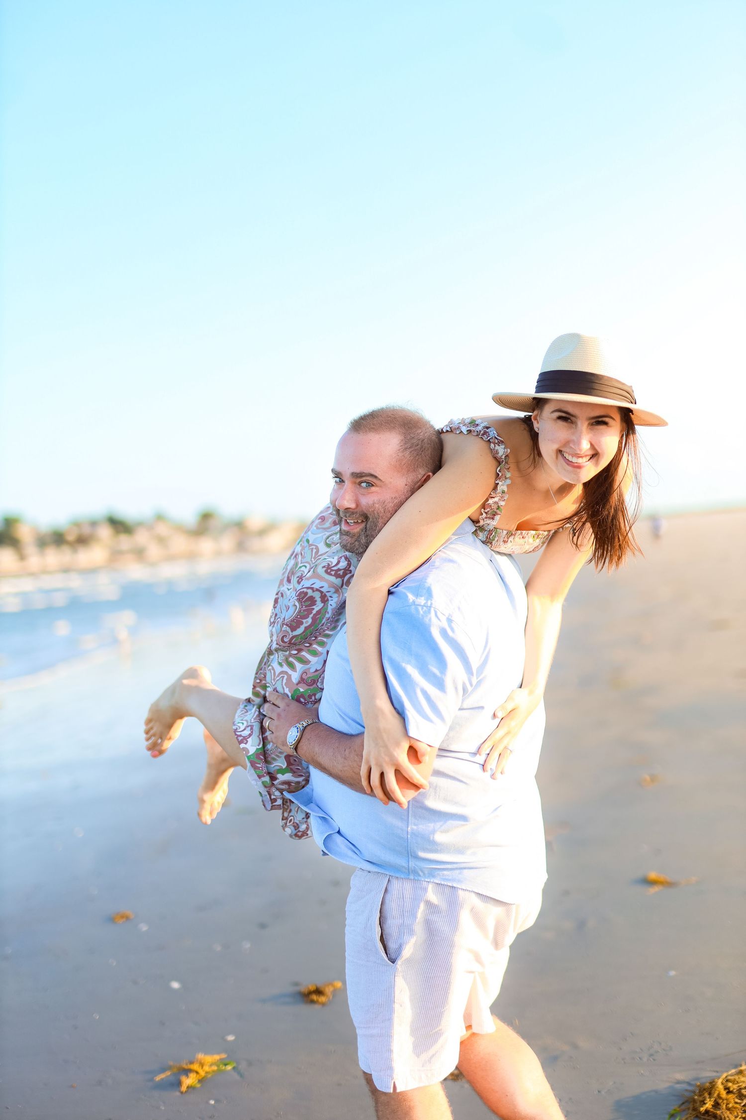 Sunset beach engagement session at St. Pete Beach Florida, captured by Grand Photo Karyna Oliinyk