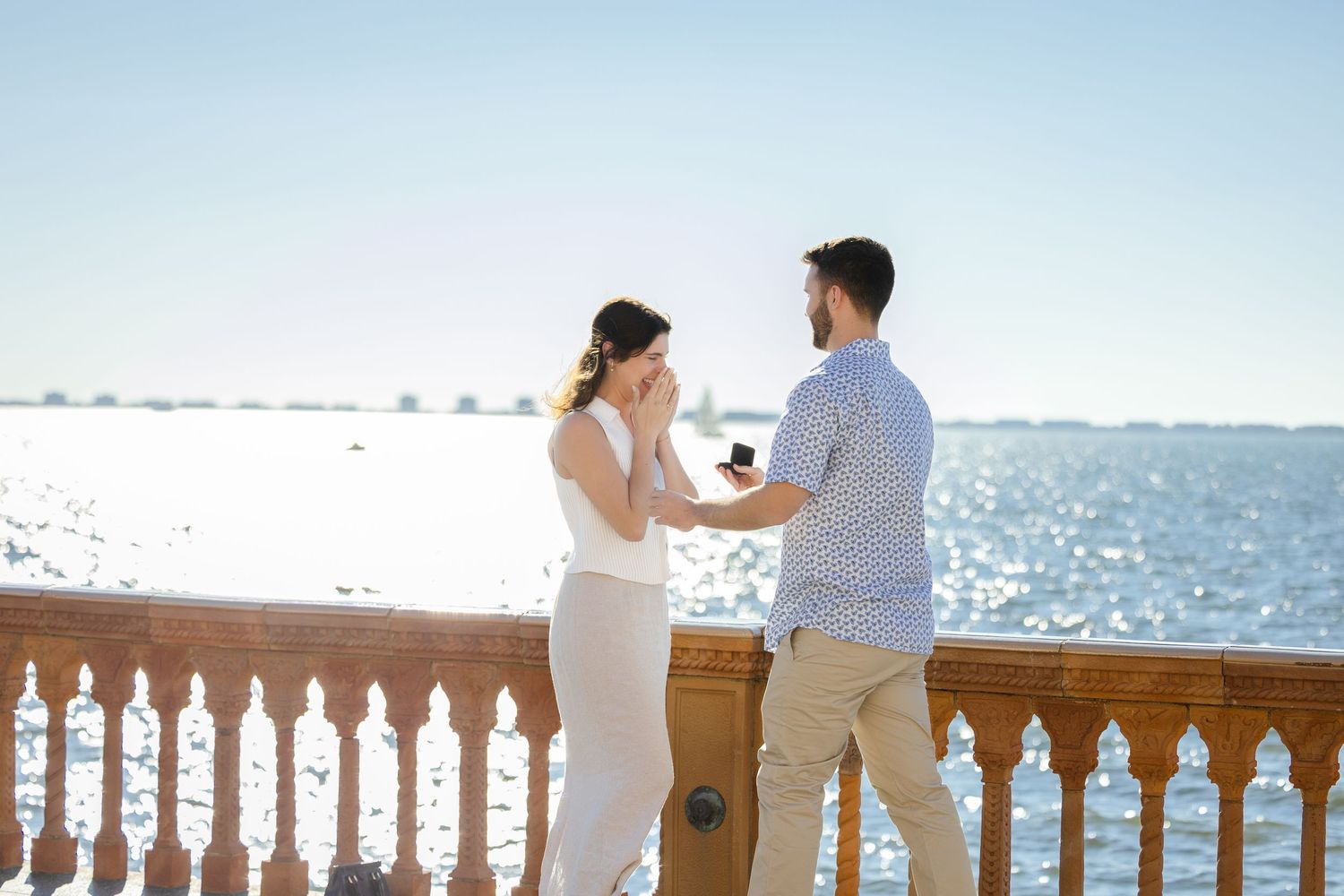 Surprise proposal photography at The Ringling Museum in Sarasota by engagement photographer Grand Photo Karyna Oliinyk
