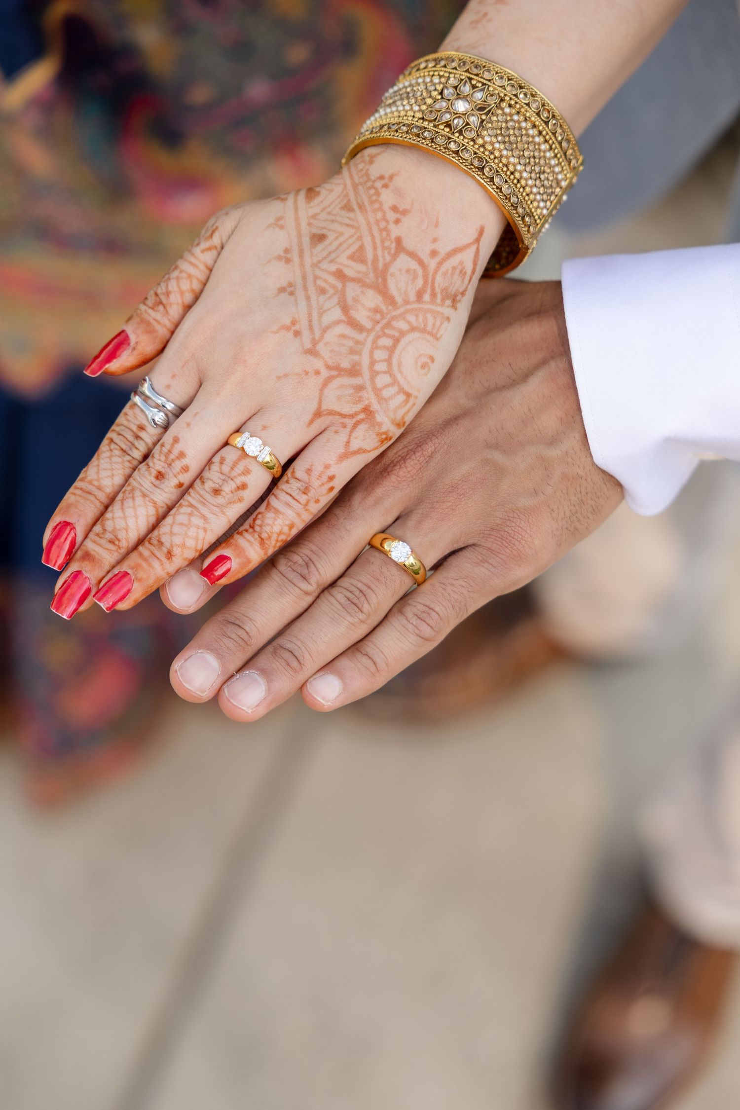 Indian hands during the ceremony at Hillsborough County Courthouse Tampa, Florida, captured by Grand Photo by Karyna Oliinyk