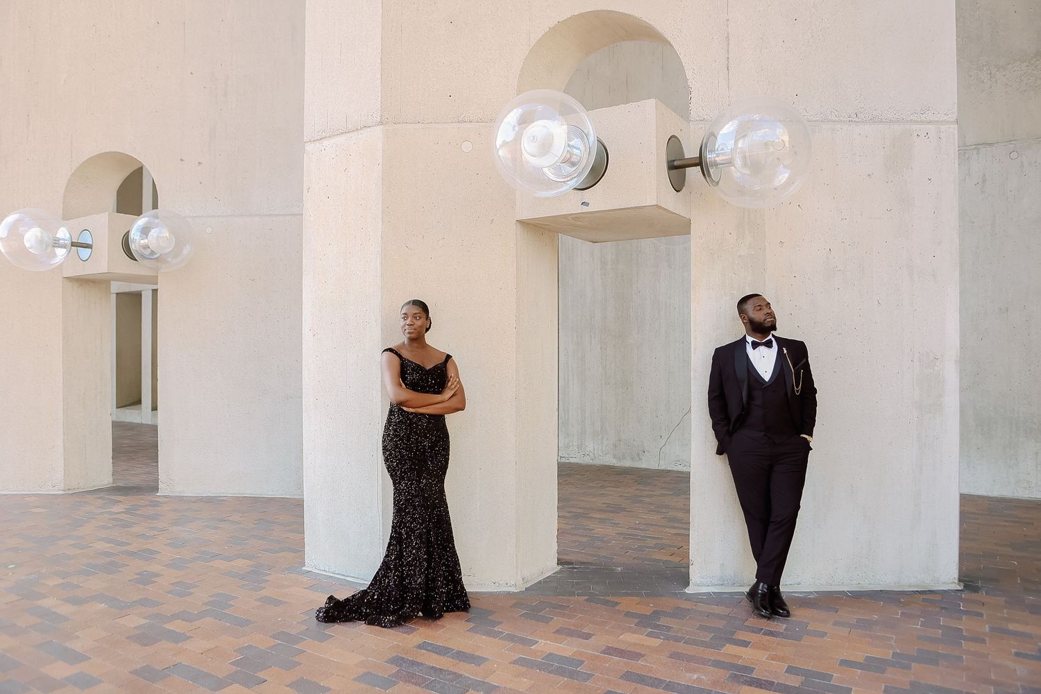 Elegant engagement black couple session downtown Boston Massachusetts, captured by Grand Photo Karyna Oliinyk