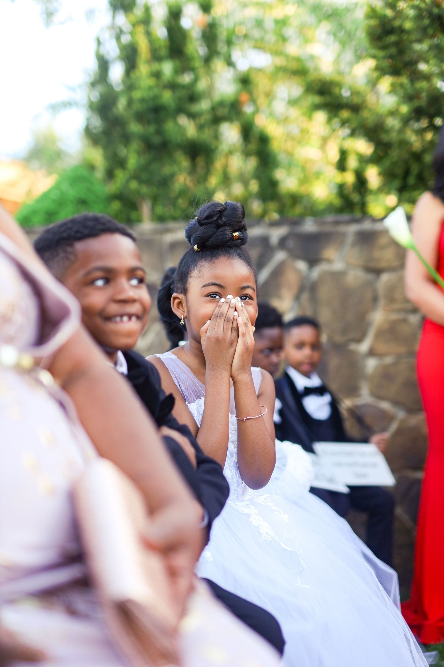 Outdoor wedding ceremony at The Ringling in Sarasota, Florida, captured by Grand Photo