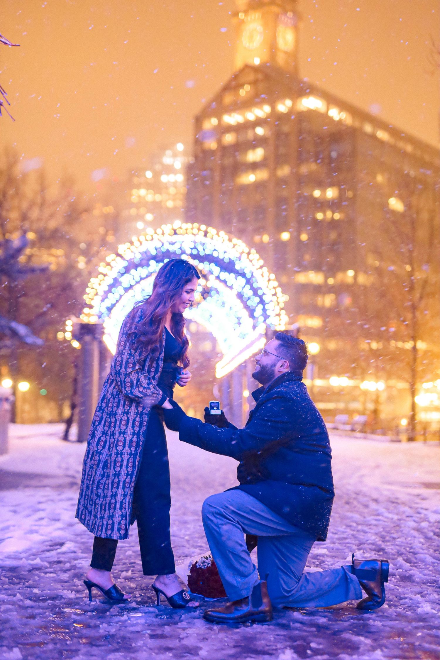 Surprise proposal session in North End Boston Massachusetts, captured by Grand Photo, Karyna Oliinyk