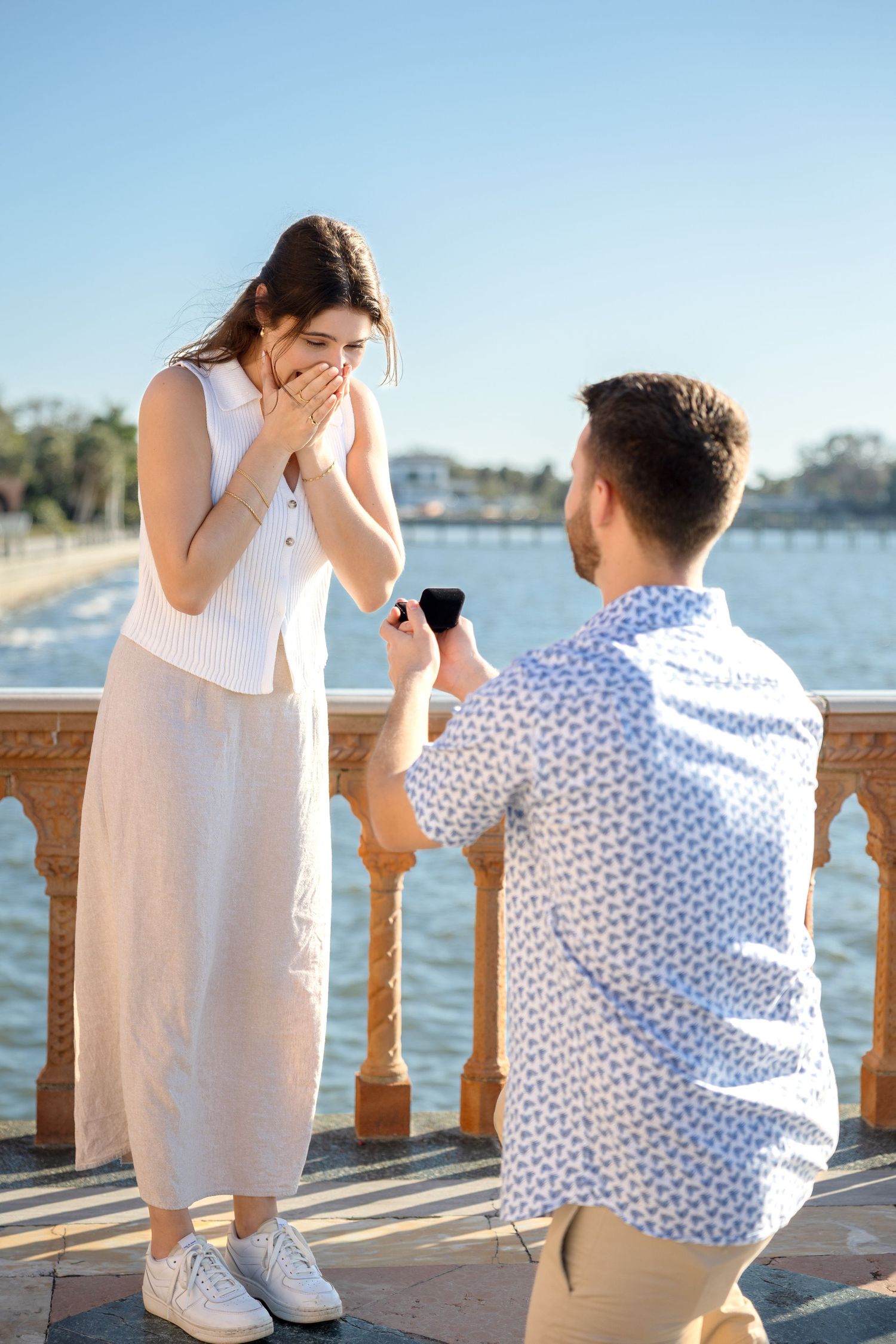 Surprise proposal session in Ringling Museum of Art Sarasota Florida, captured by Grand Photo, Karyna Oliinyk