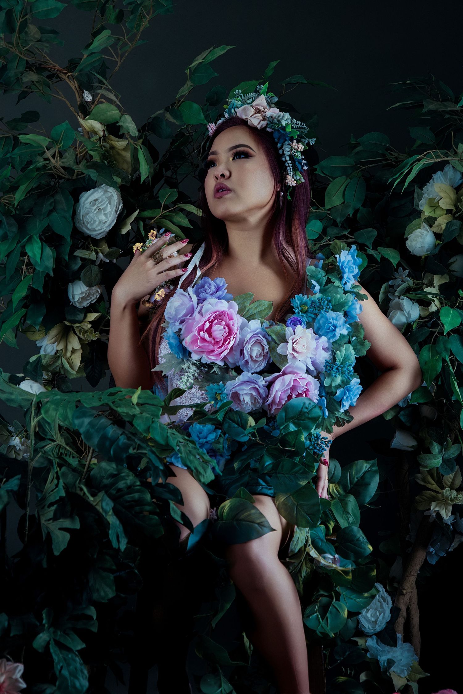 Artistic portrait photography in Tucson Arizona with soft natural light and warm desert tones focused on authentic emotion