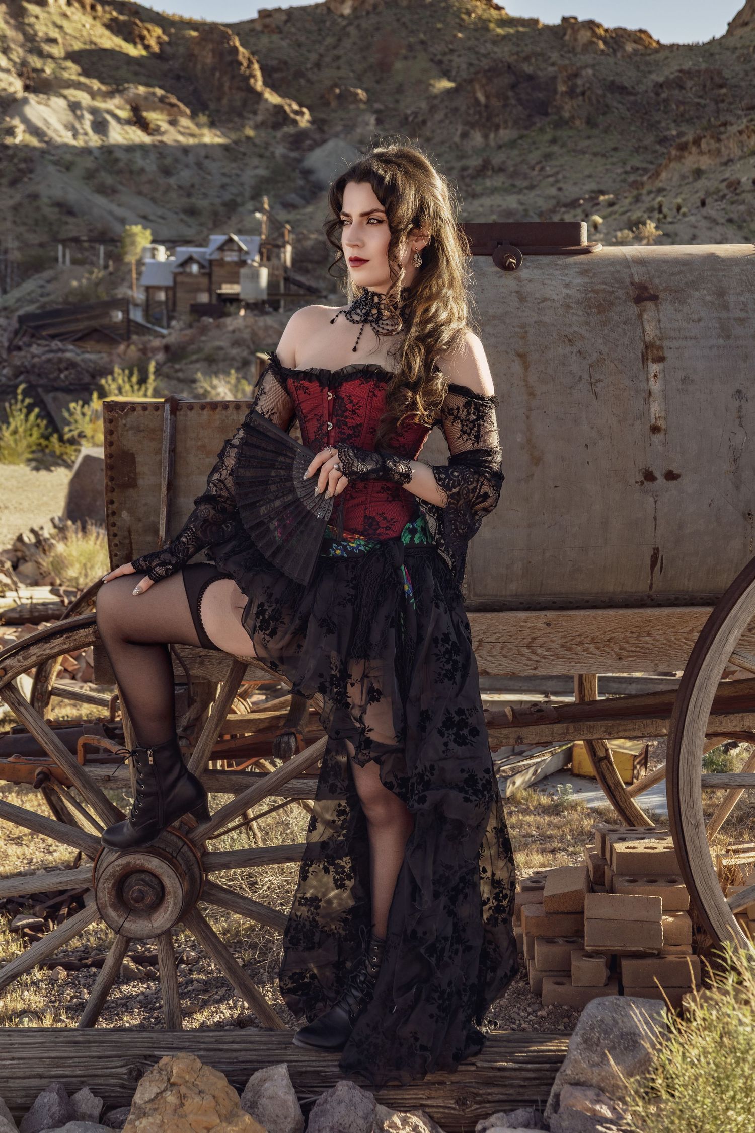 Artistic portrait photography in Tucson Arizona with soft natural light and warm desert tones focused on authentic emotion