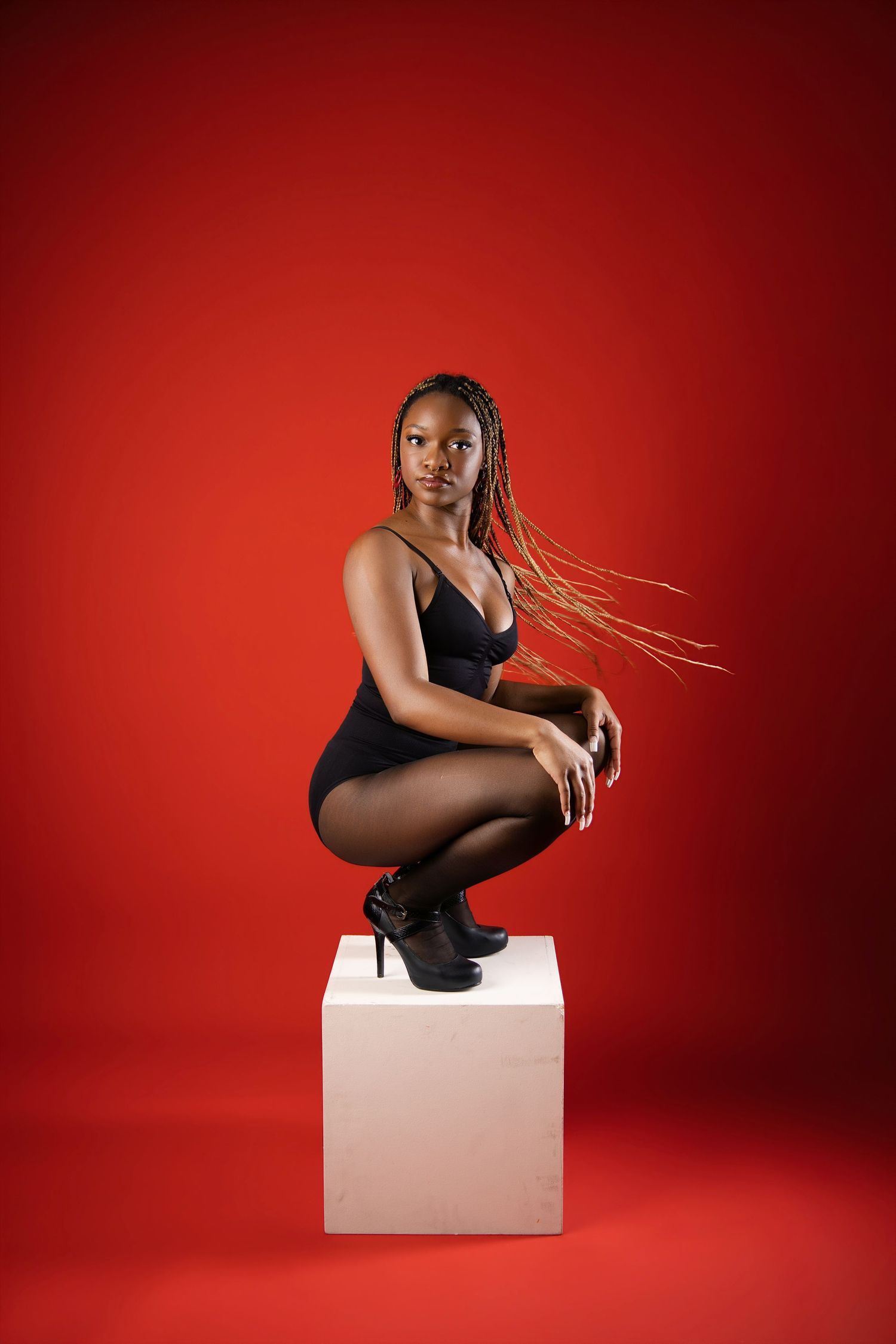 Creative conceptual portrait photography in Tucson Arizona with dramatic lighting and artistic storytelling