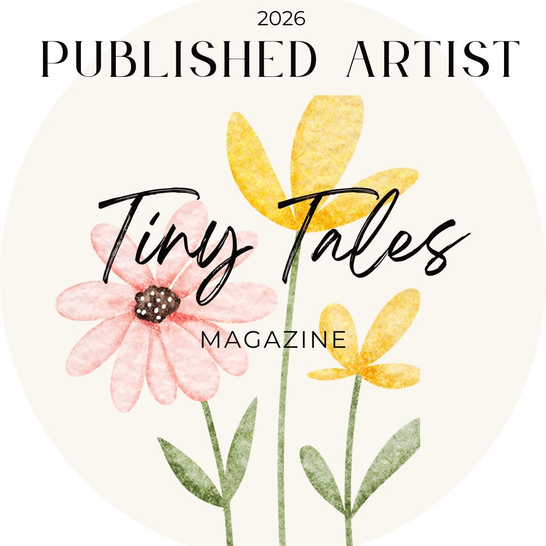 Watercolor floral banner design with pink and yellow flowers for a published artist magazine in 2026.