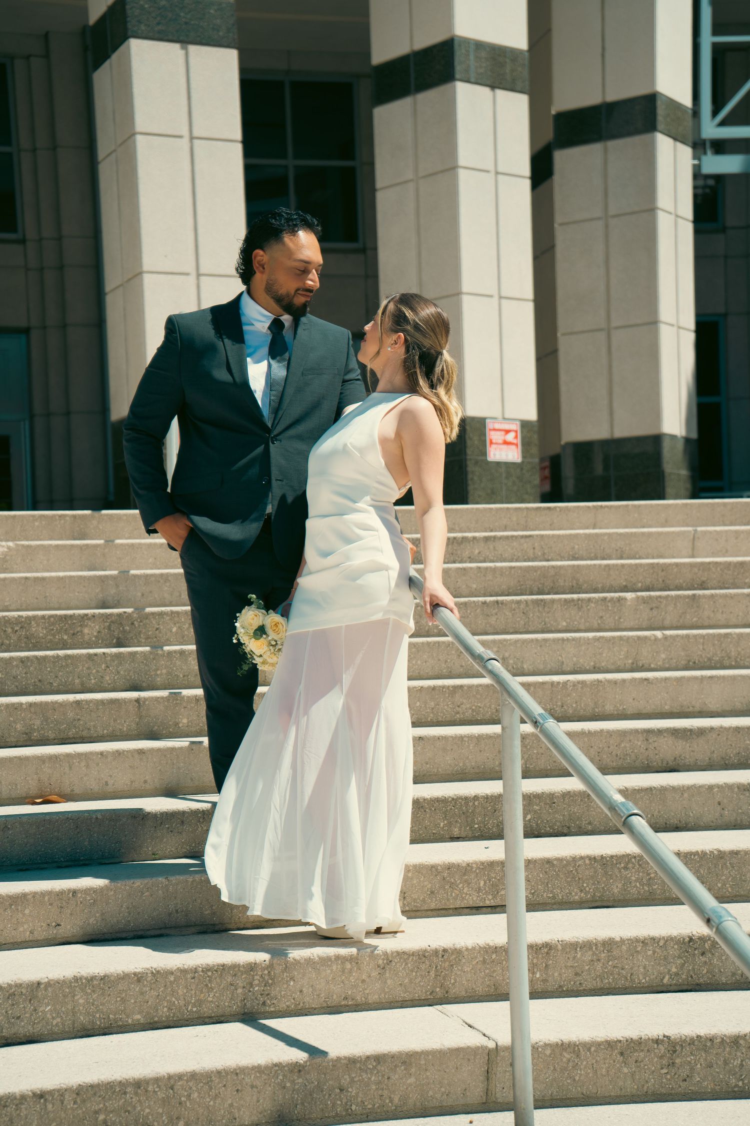 civil ceremony photography intimate courthouse wedding elegant and modern style