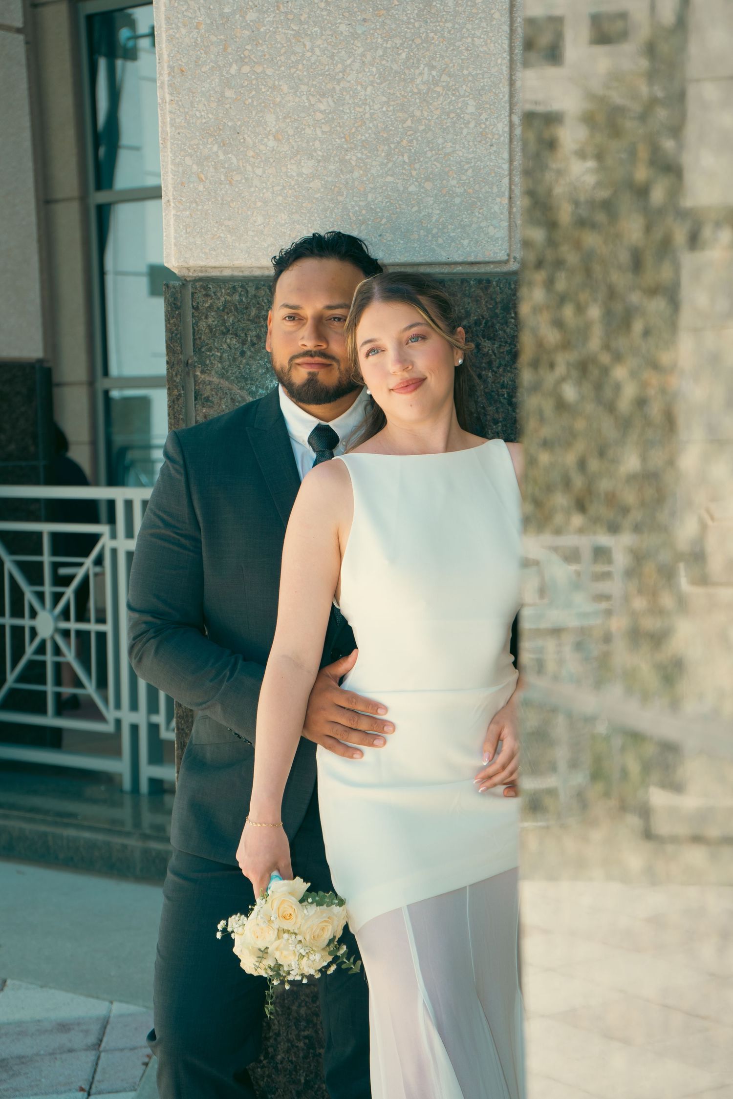 modern civil ceremony photography elegant couple portrait timeless and natural look
