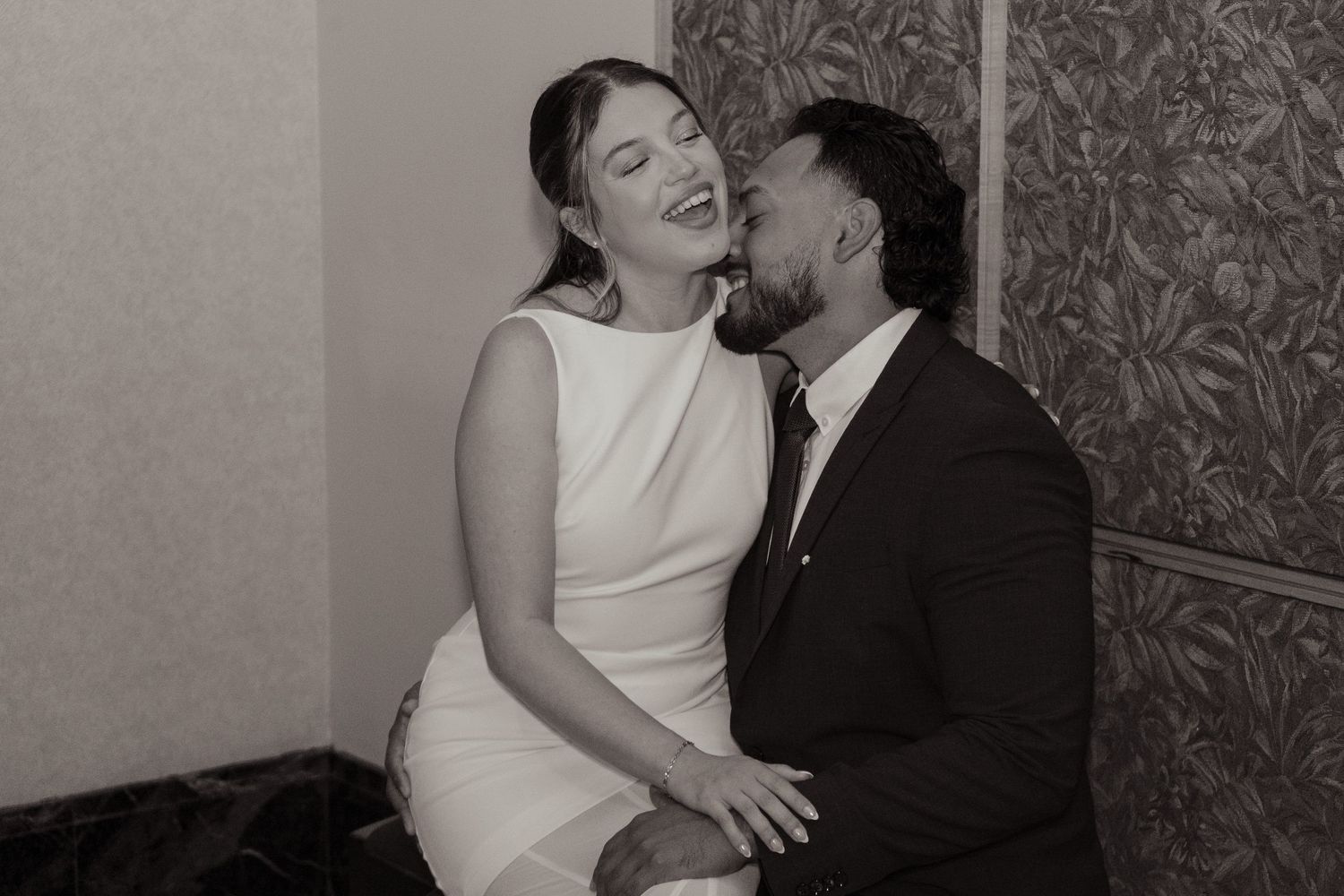 intimate civil wedding photography natural light romantic and timeless couple portrait