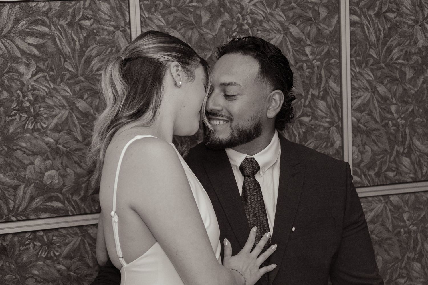 modern civil ceremony photography elegant couple portrait timeless and natural look