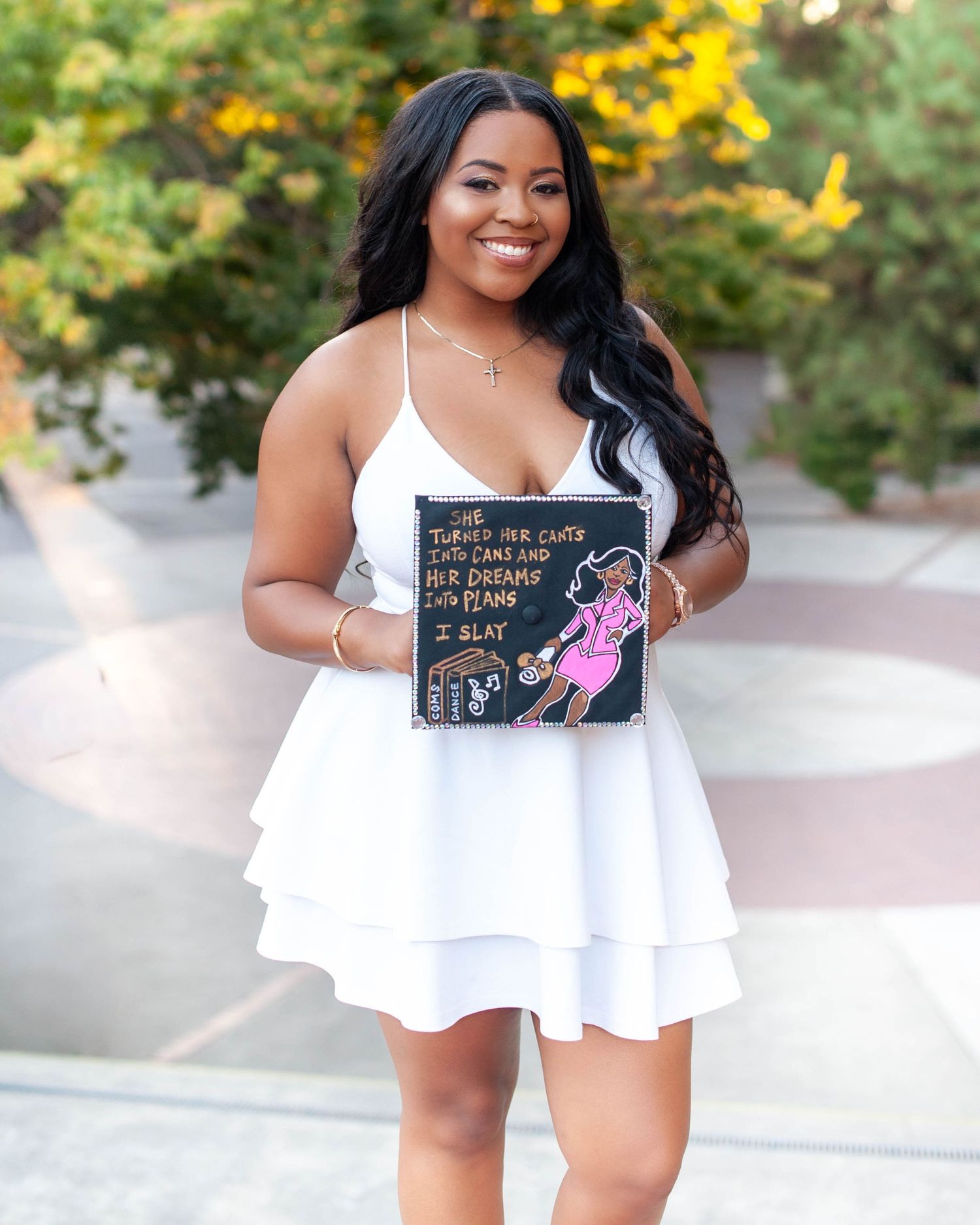 Senior graduation portrait at sunset — golden hour outdoor photography, South Bay photographer