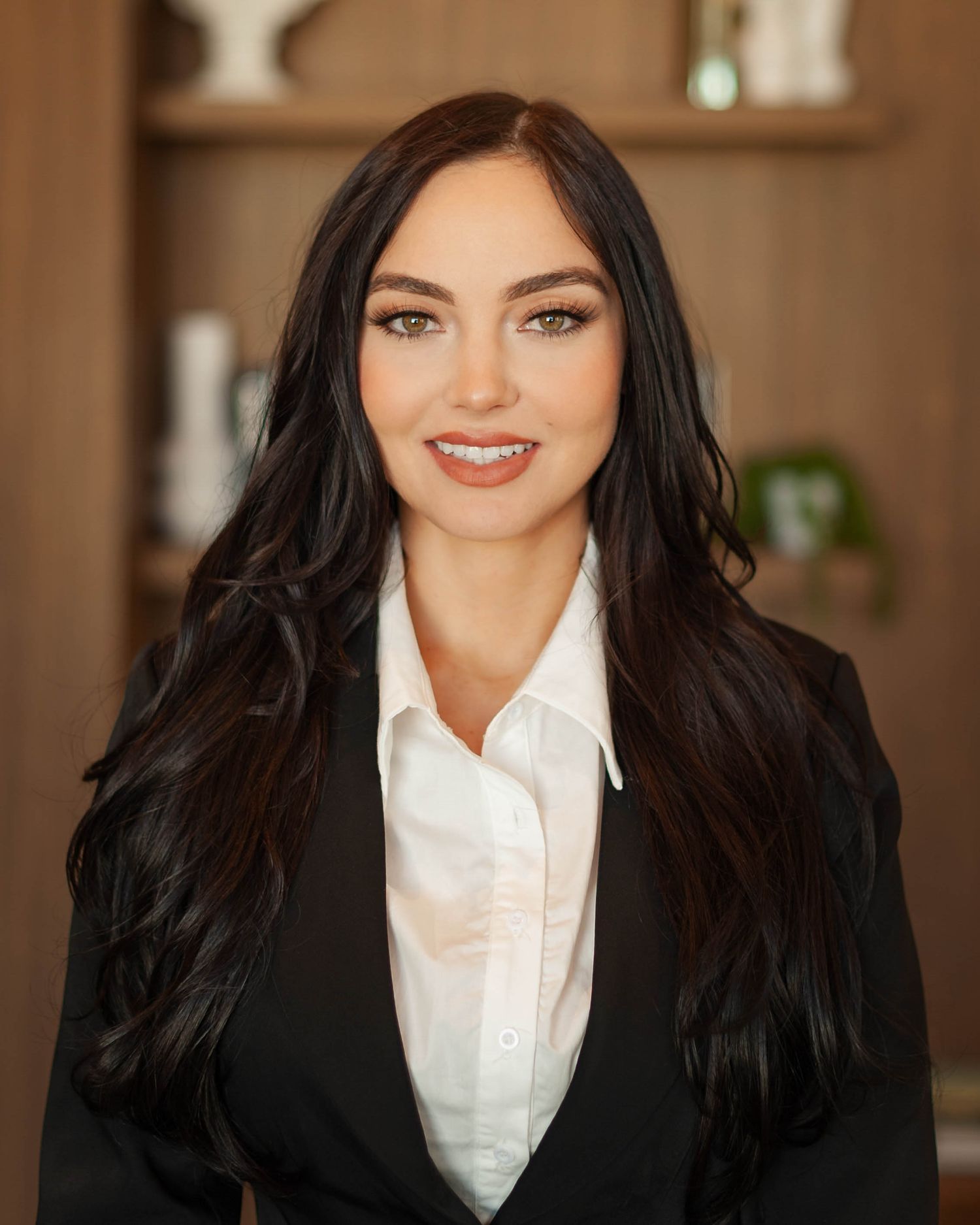 Senior portrait headshot — young woman in black blazer, professional senior photos Bay Area