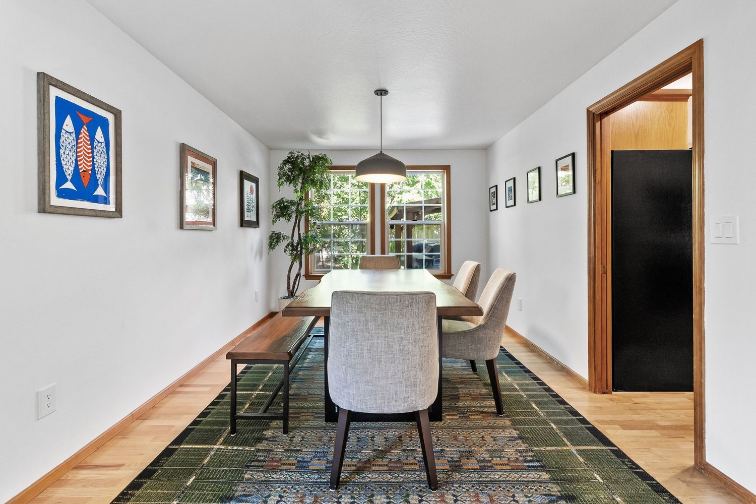 Commercial interior photography for hospitality and real estate spaces featuring clean, modern kitchen area