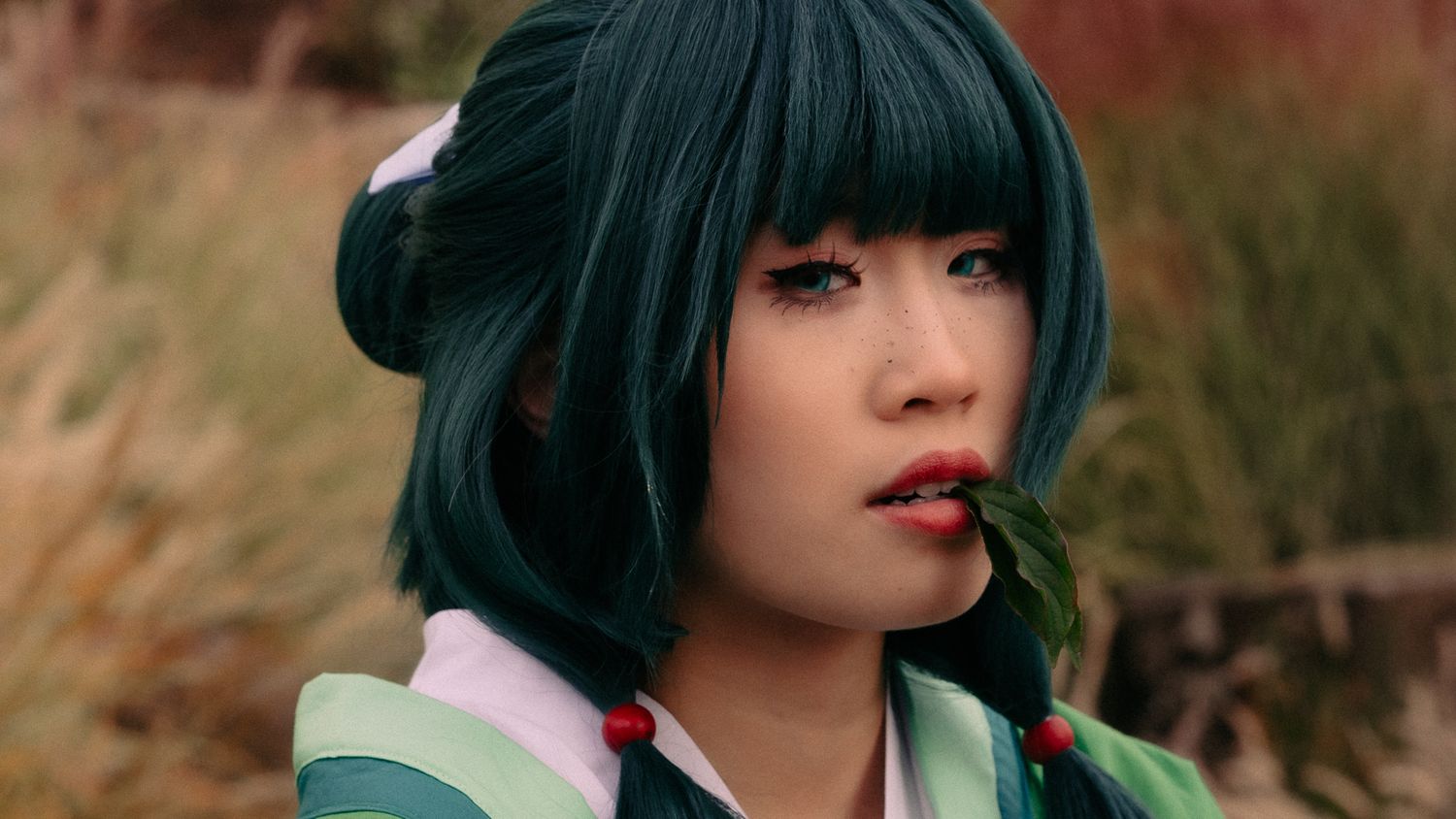 Creative cosplay portrait Portland Oregon kumoricon anime convention outdoor cosplayer