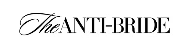 Elegant script typography for bridal brand in black text.