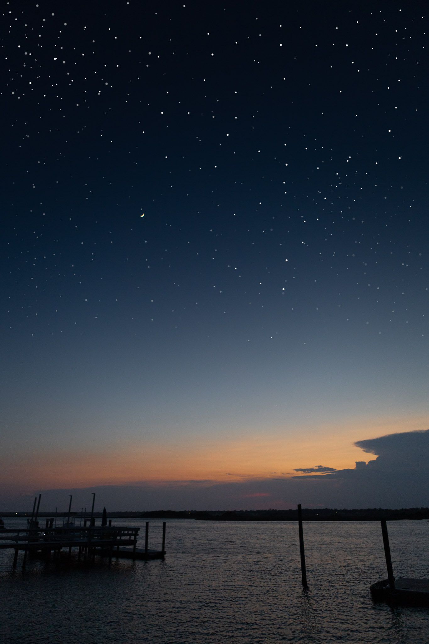 sunset at the dock
