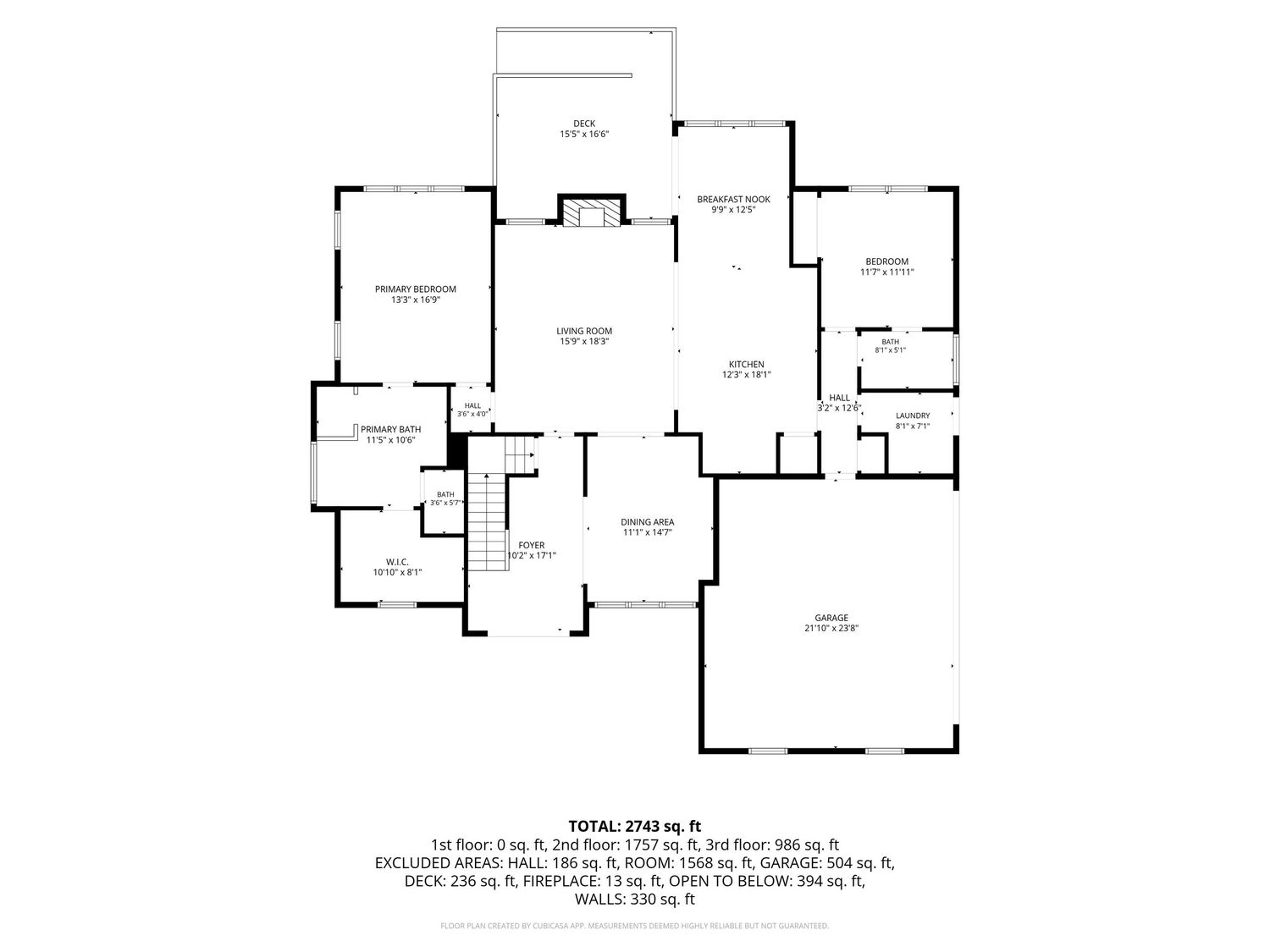 2d floorplan real estate photo from a home in Atlanta GA
