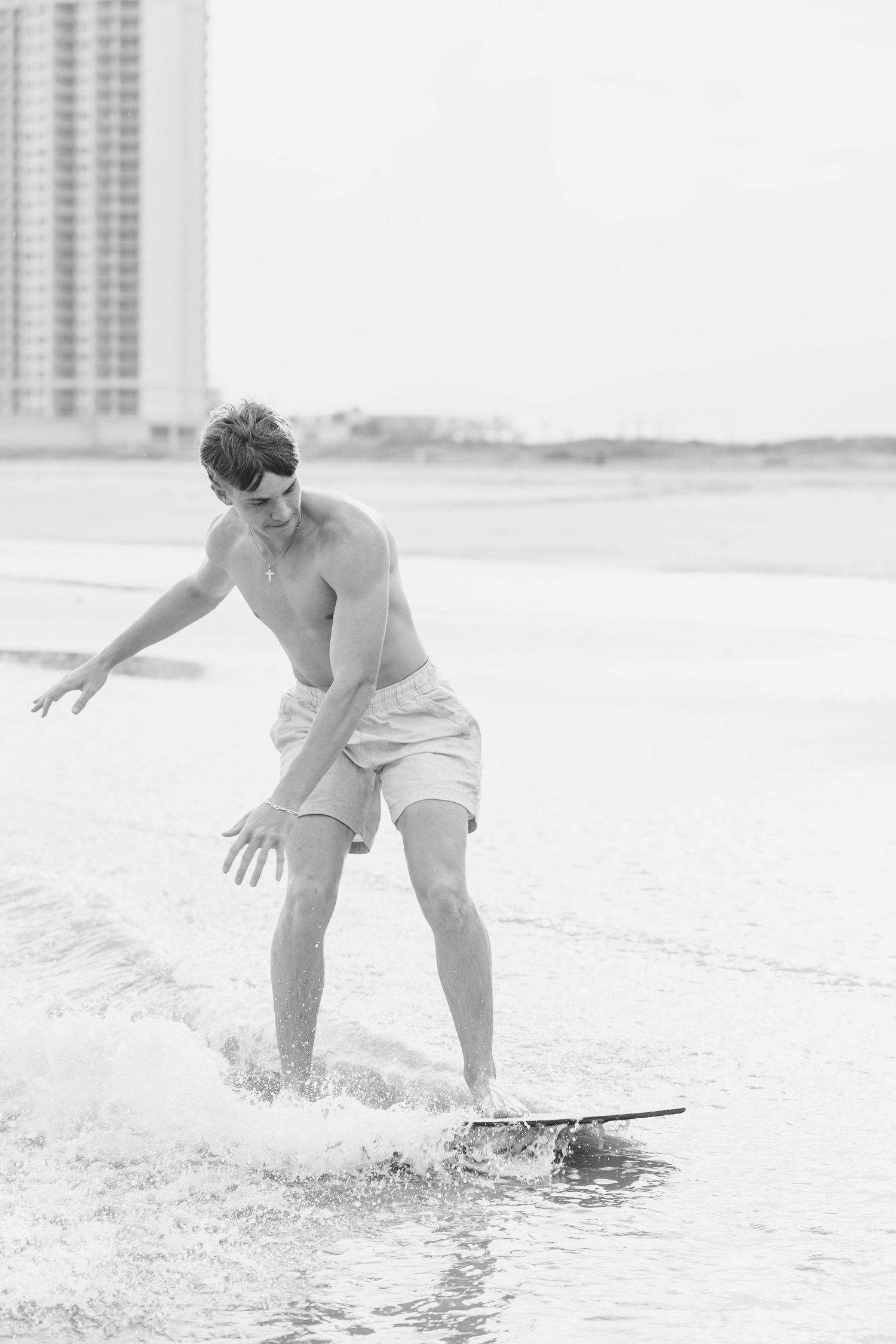 senior boy wakeboarding photo galveston senior