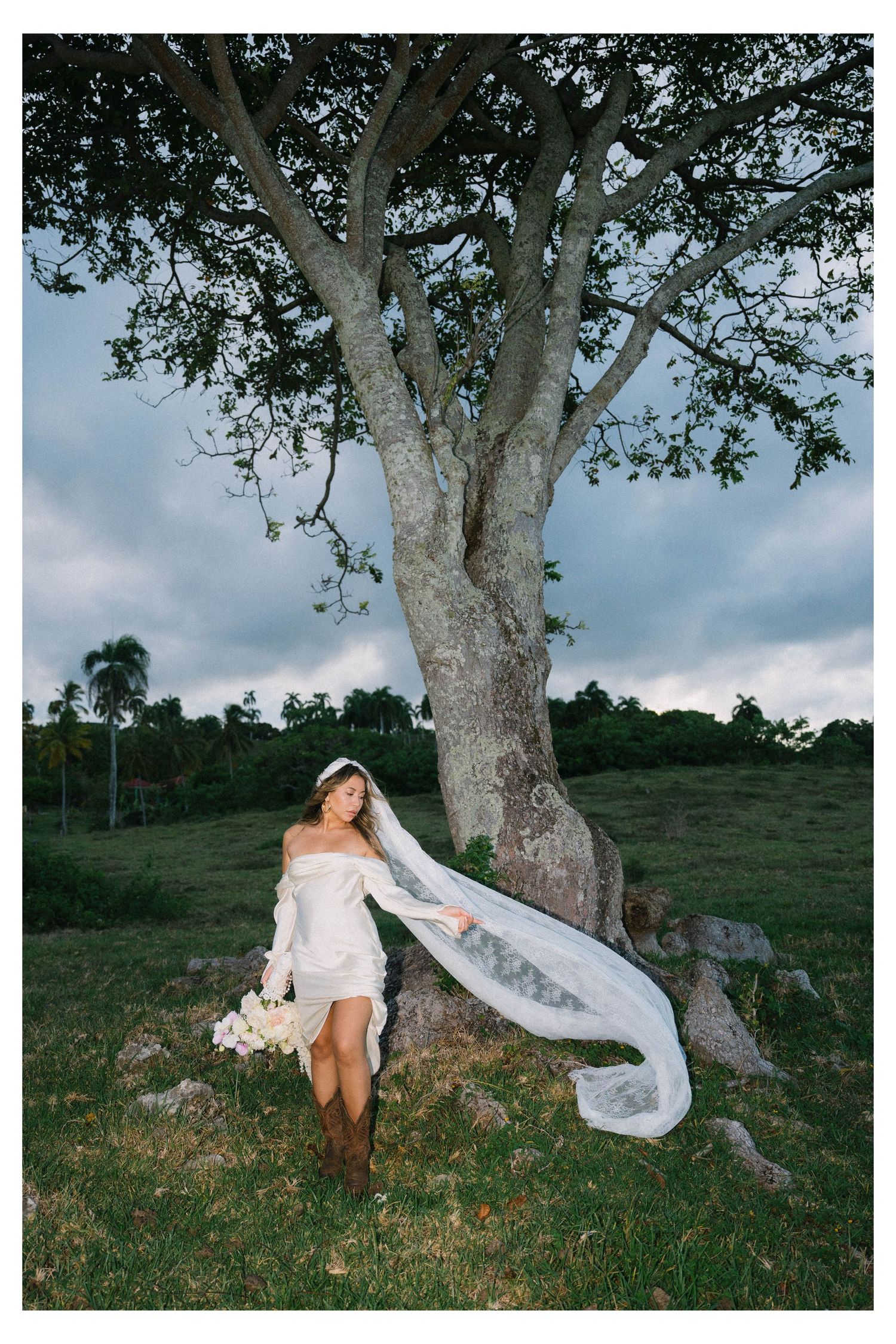 Intimate destination wedding in Las Terrenas Samana surrounded by nature