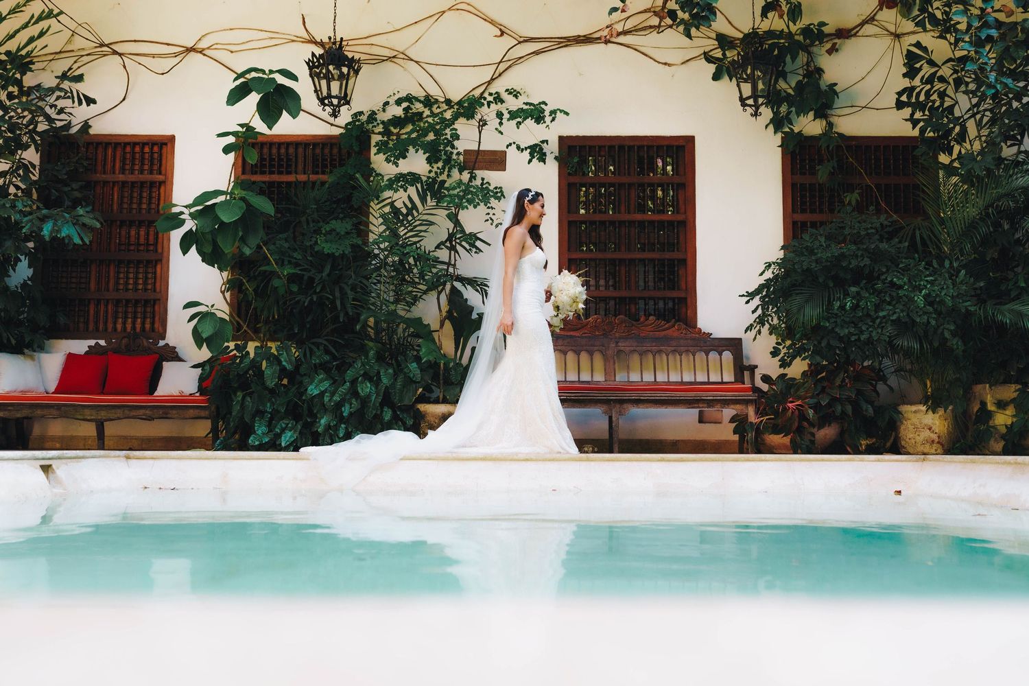Wedding reception in Cartagena de Indias Colombia destination wedding