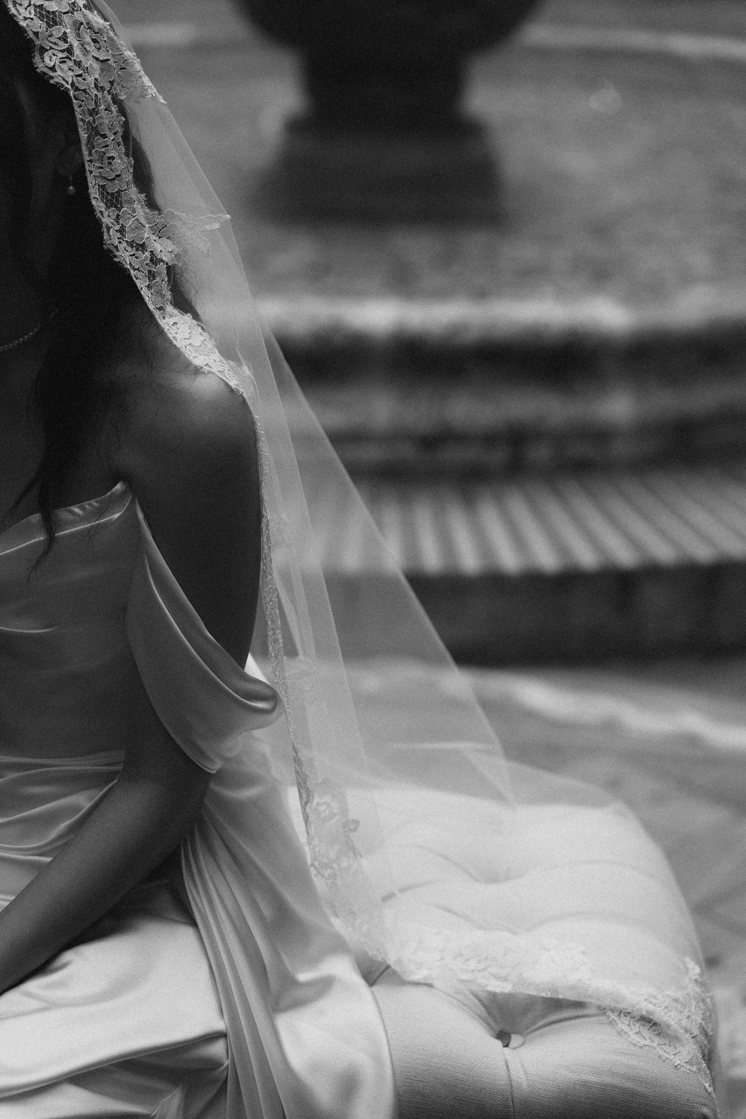 Bride and groom during their wedding in Zona Colonial Santo Domingo
