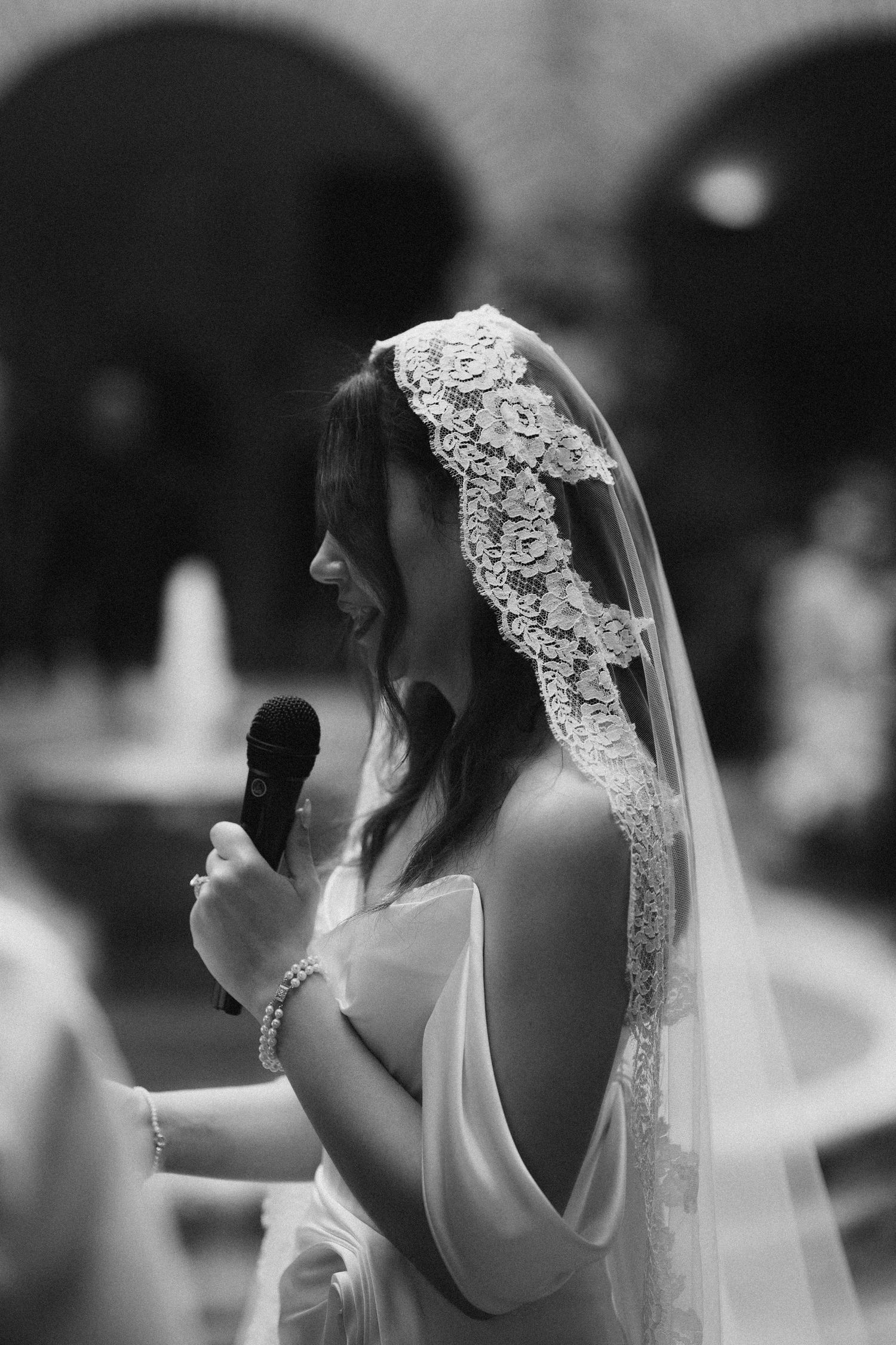 Bride and groom during their wedding in Zona Colonial Santo Domingo