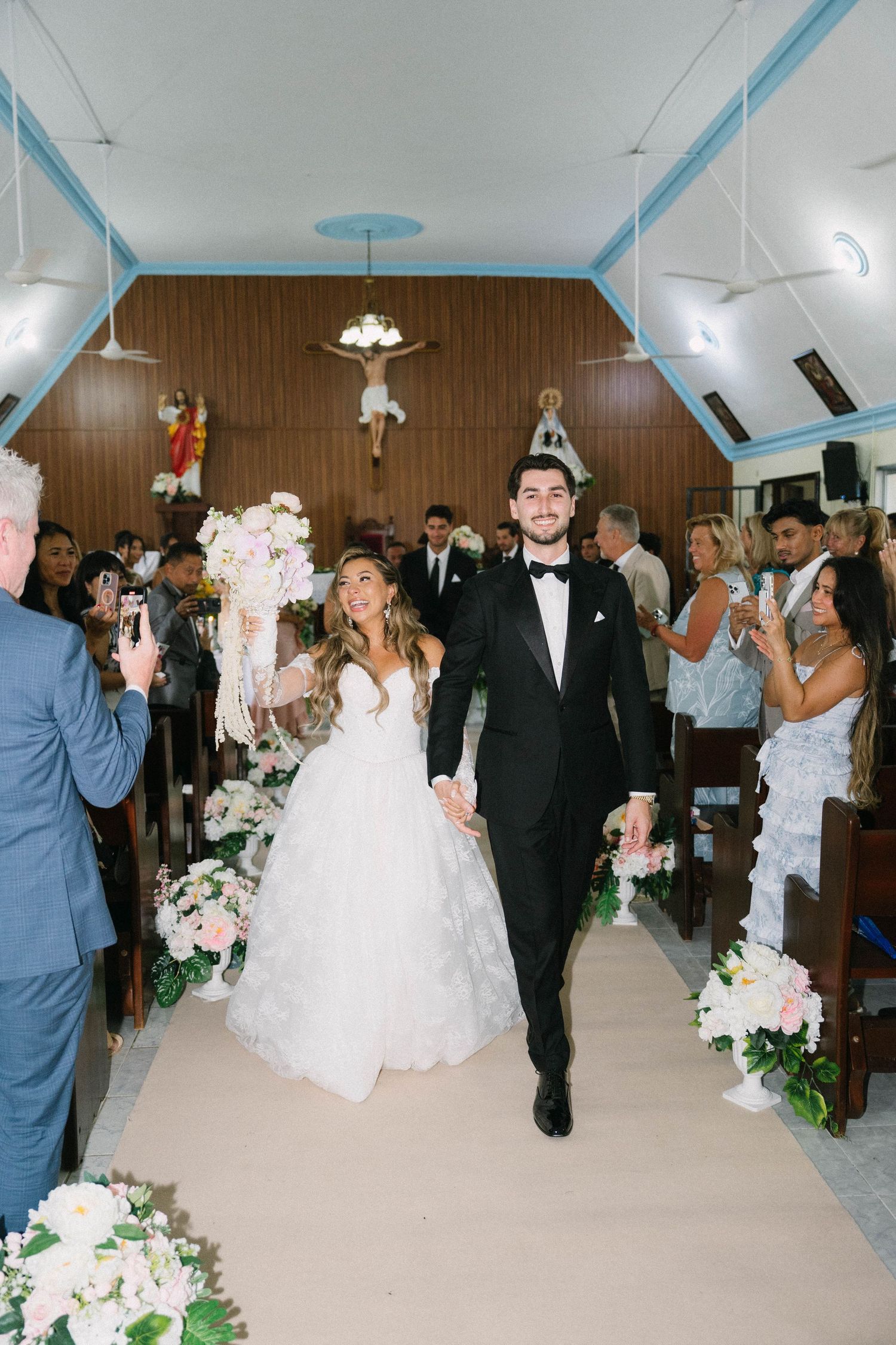 Bride and groom during their destination wedding in Las Terrenas Samana