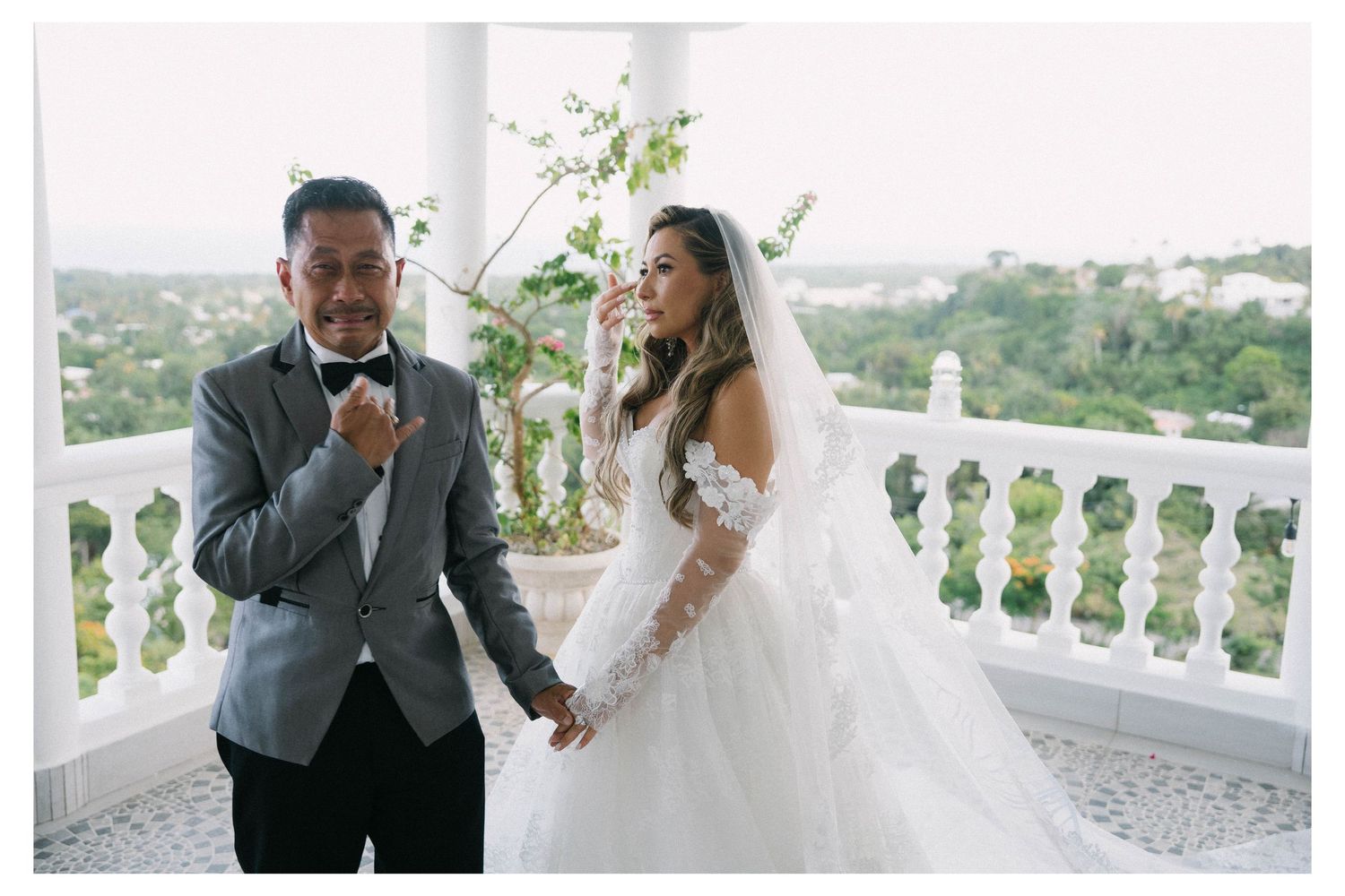 Bride and groom during their destination wedding in Las Terrenas Samana