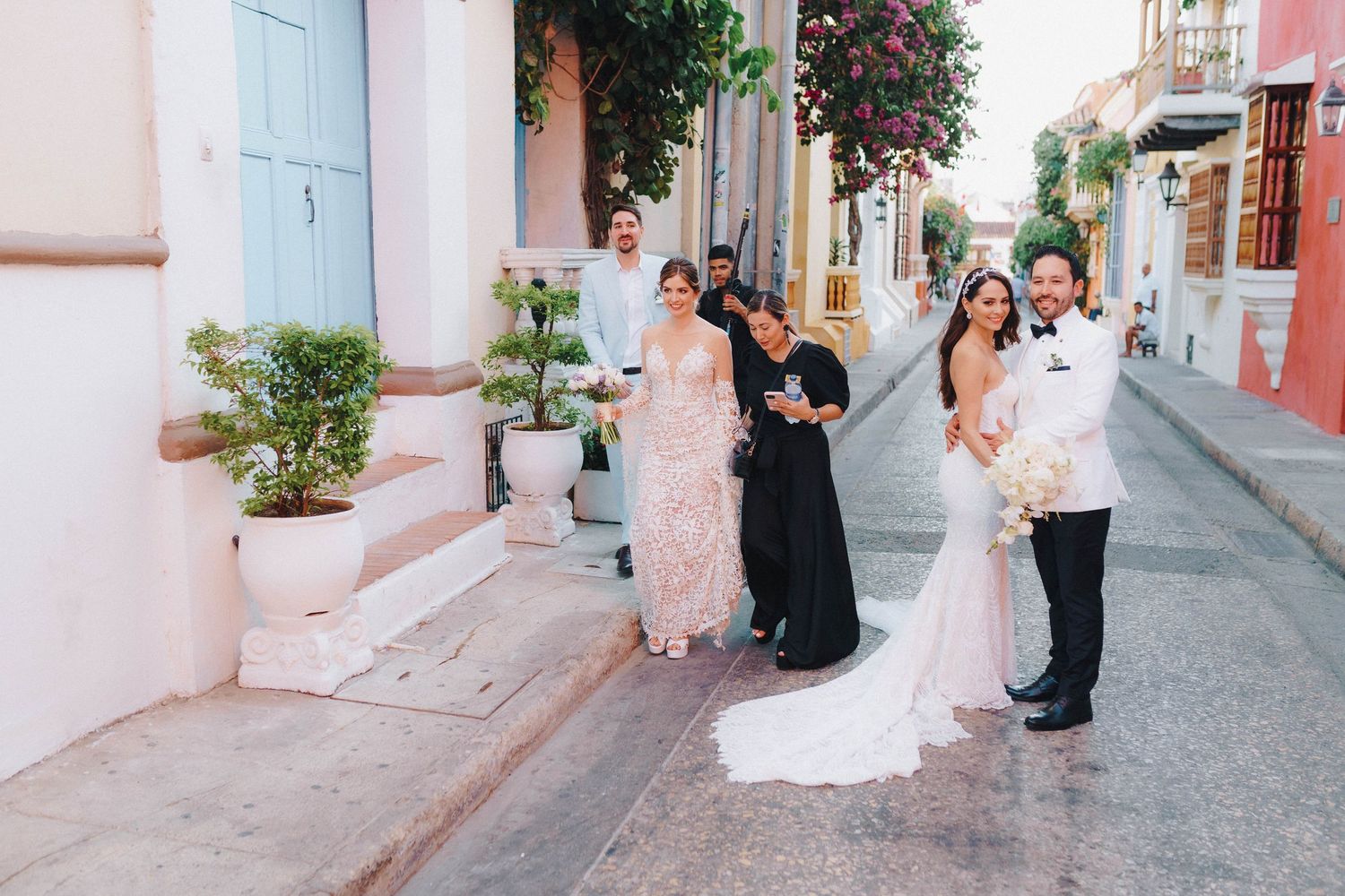 Wedding ceremony in Cartagena Colombia destination wedding