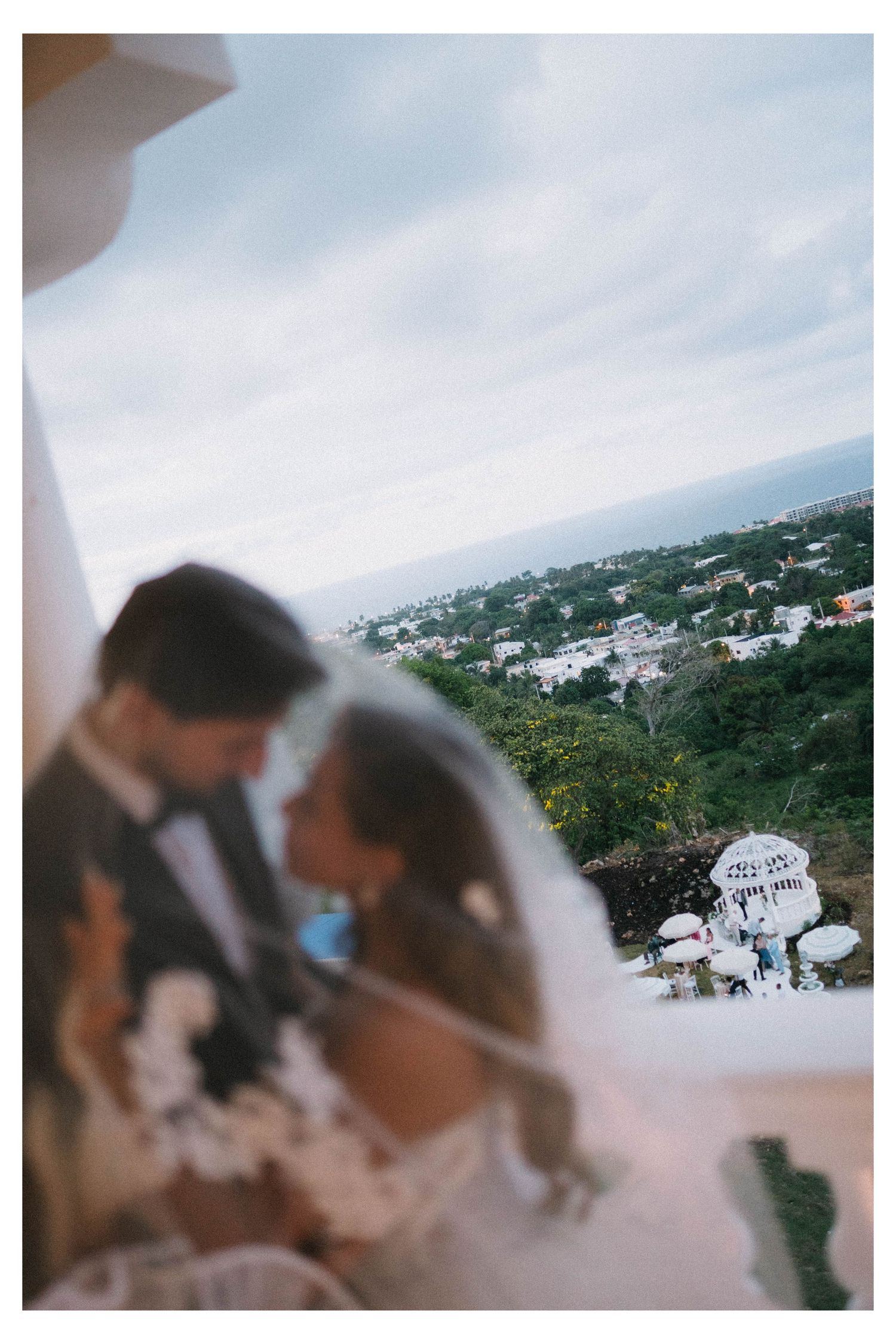 Bride and groom during their destination wedding in Las Terrenas Samana